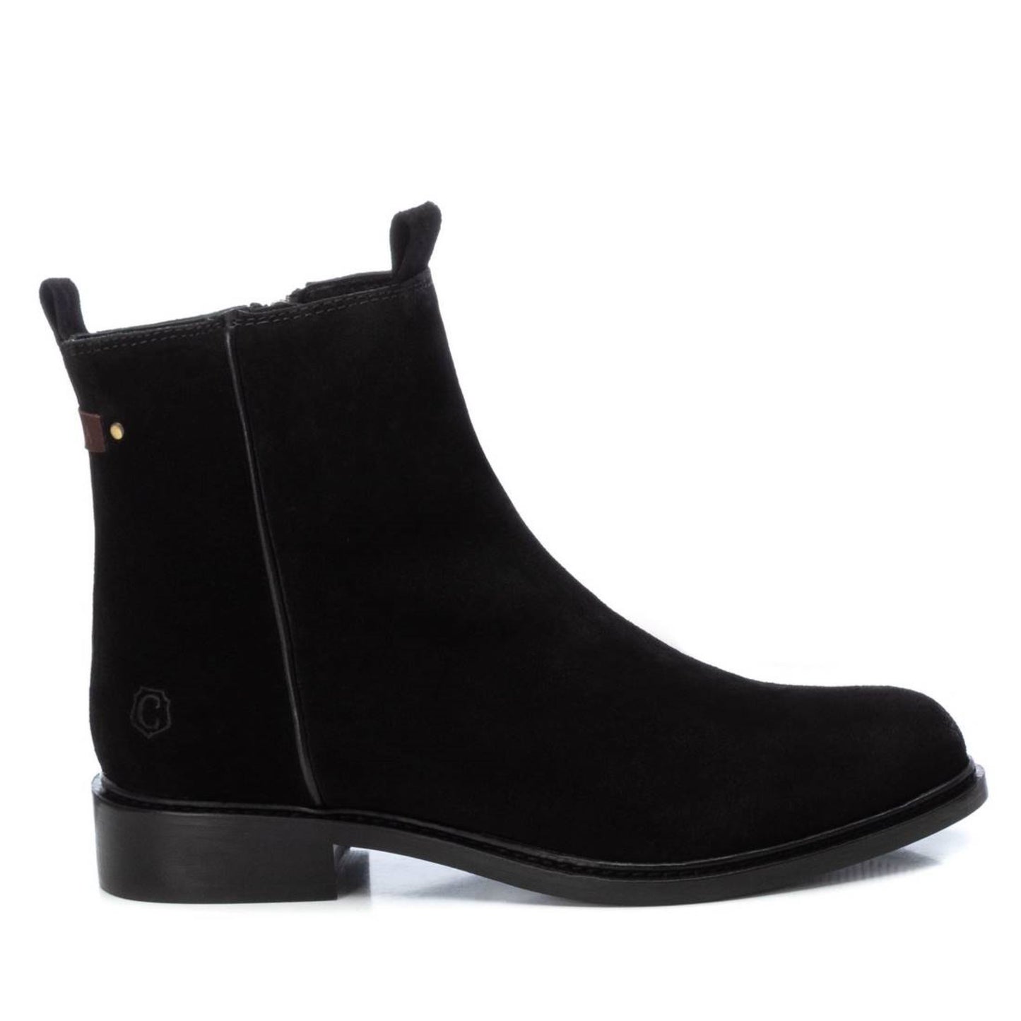 Carmela Black Suede Ankle Boot - 160930