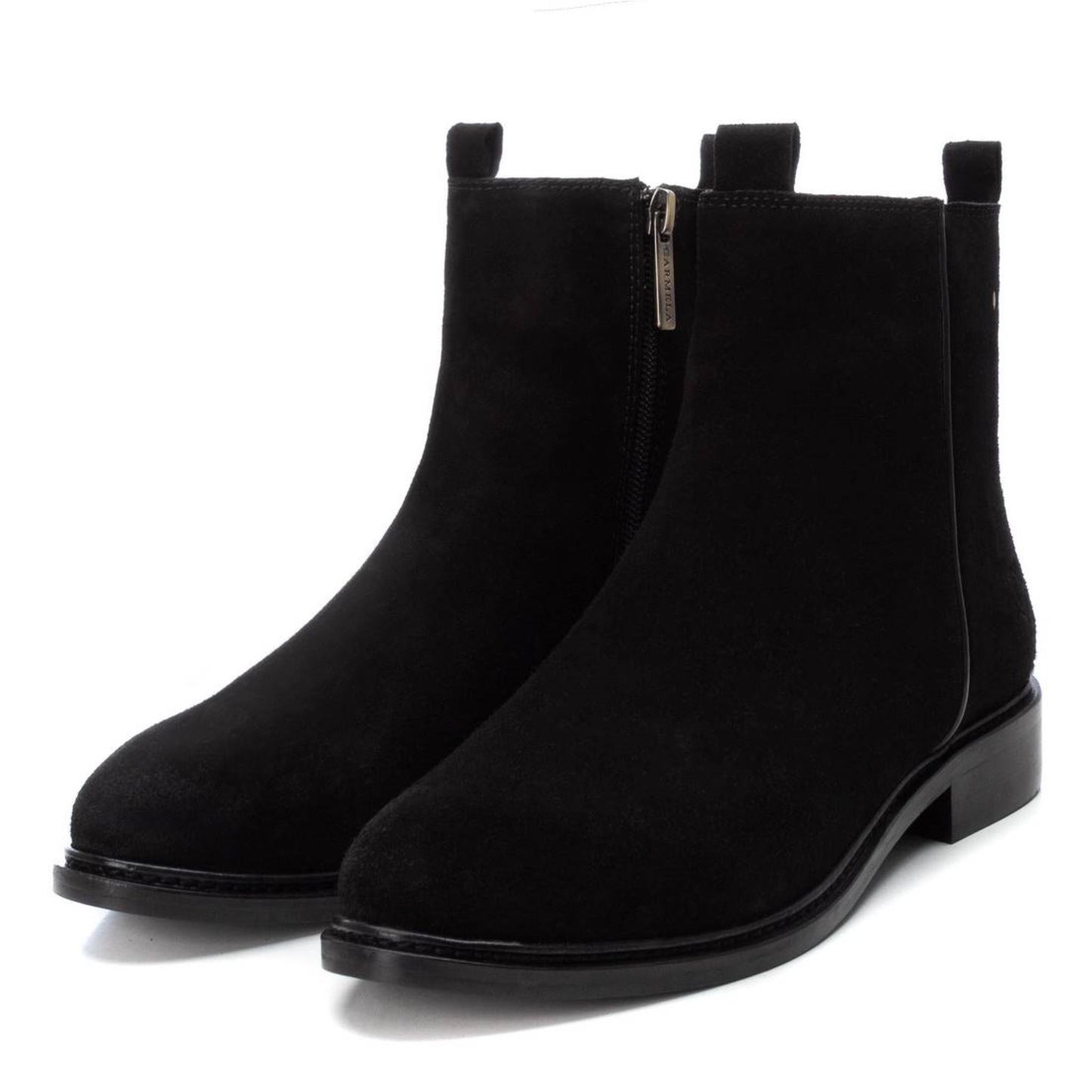 Carmela Black Suede Ankle Boot - 160930