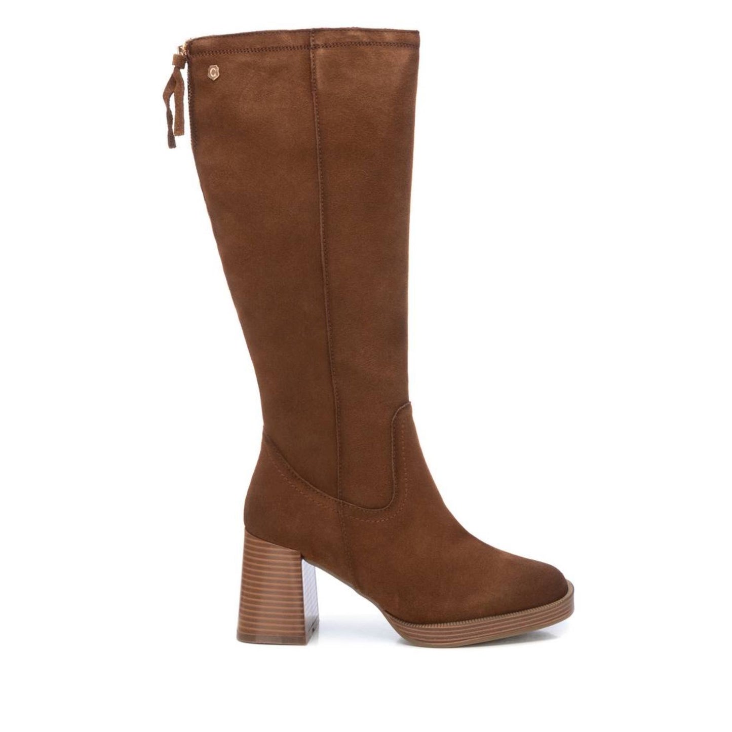 Carmela Camel Suede Long Boot - 161217