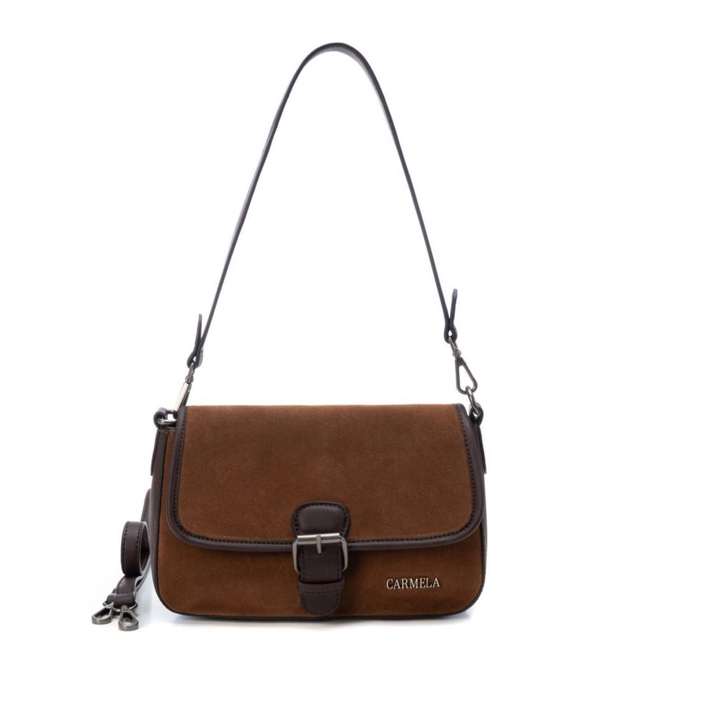 Carmela Camel Suede Bag - 186027