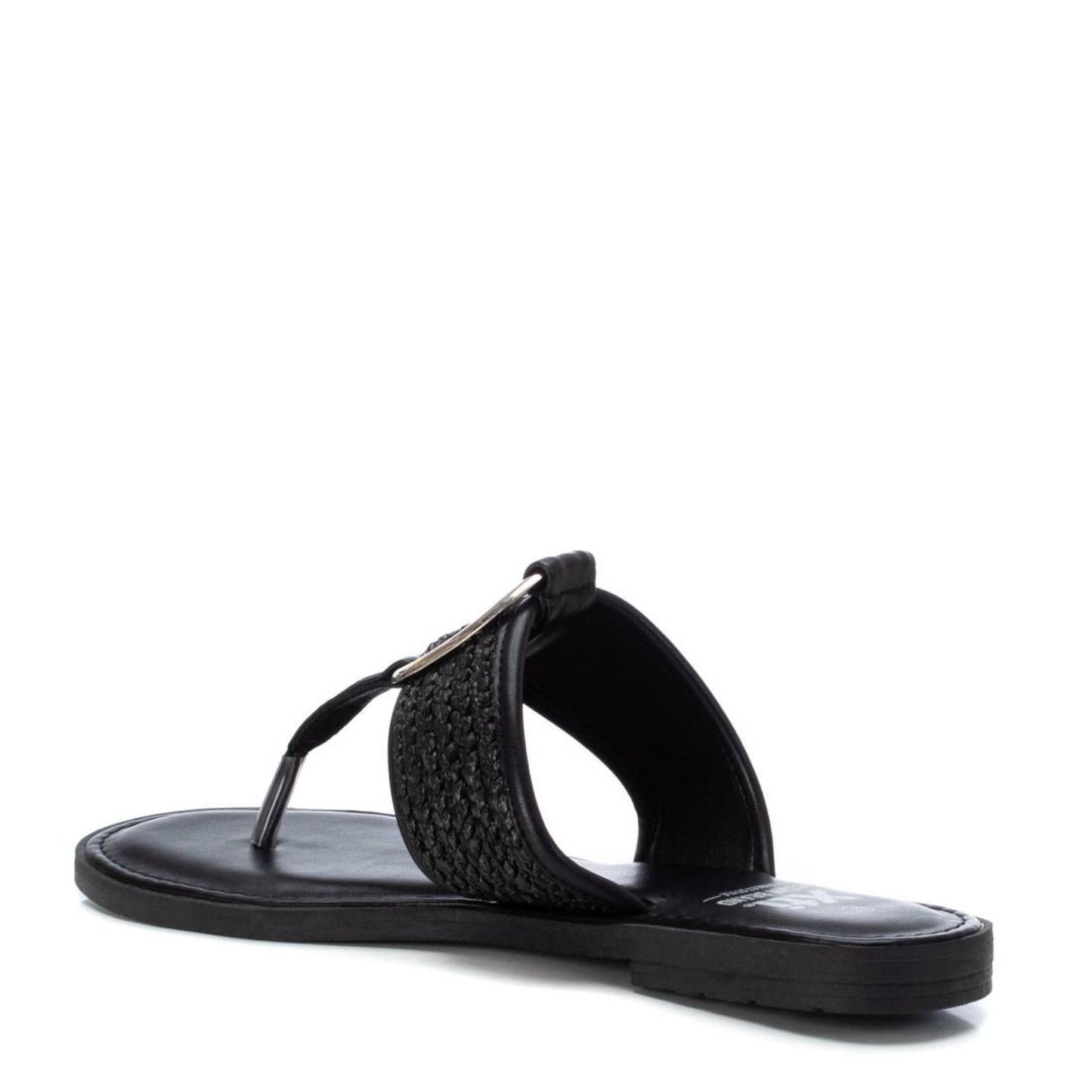 XTI Black Flat Sandal - 44830