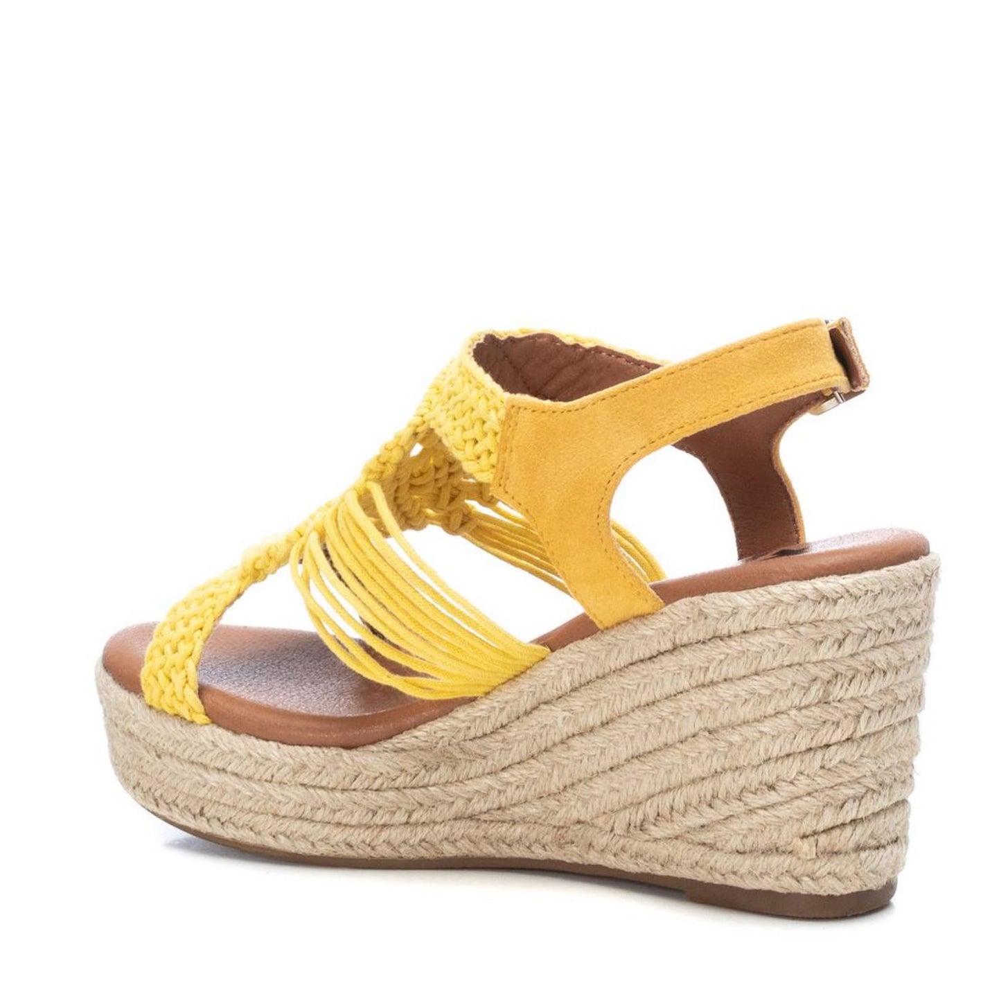 XTI Yellow Wedge Sandal - 45075