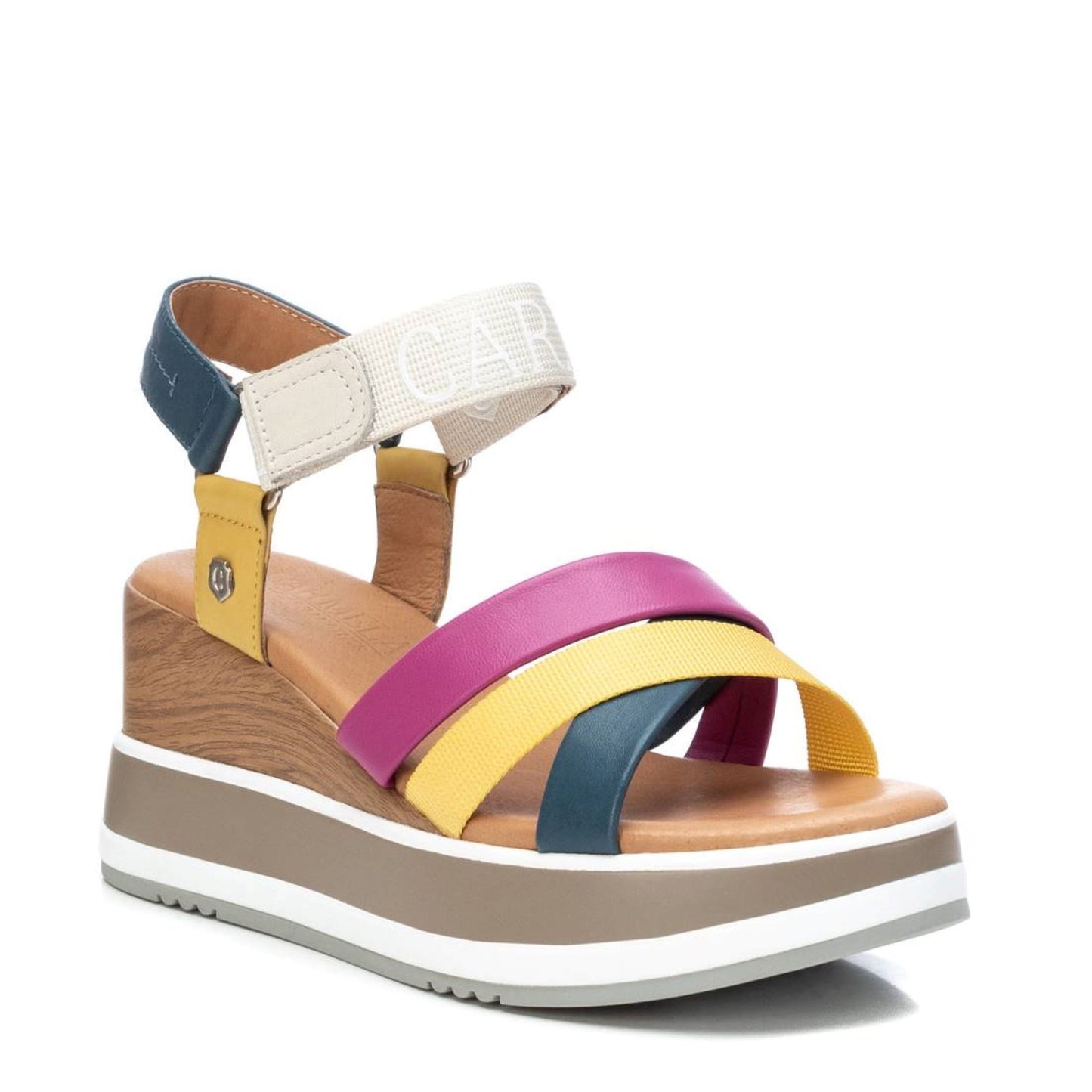 Carmela Multi-Colour Wedge Sandal - 68471