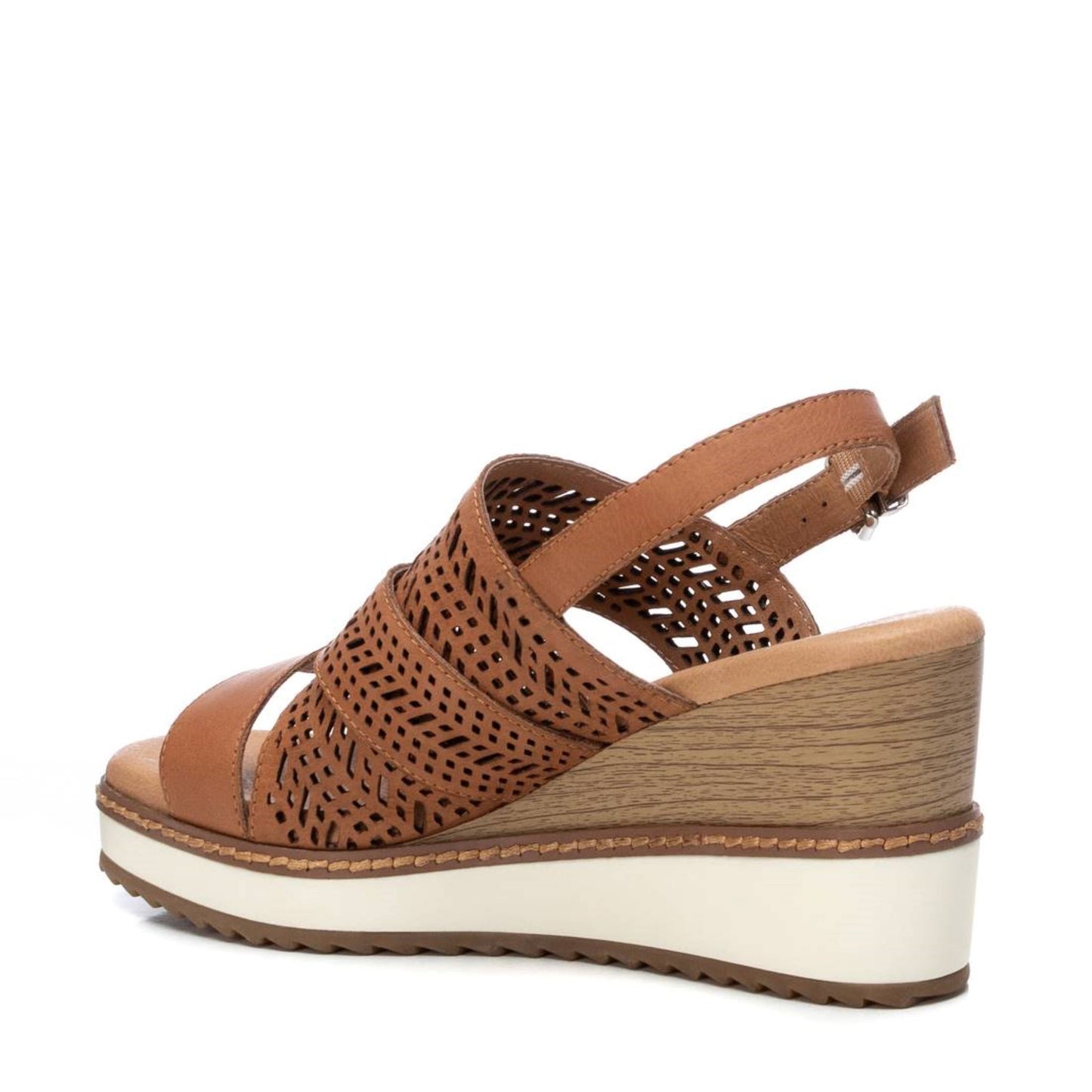 Carmela Camel Wedge Sandal - 68516