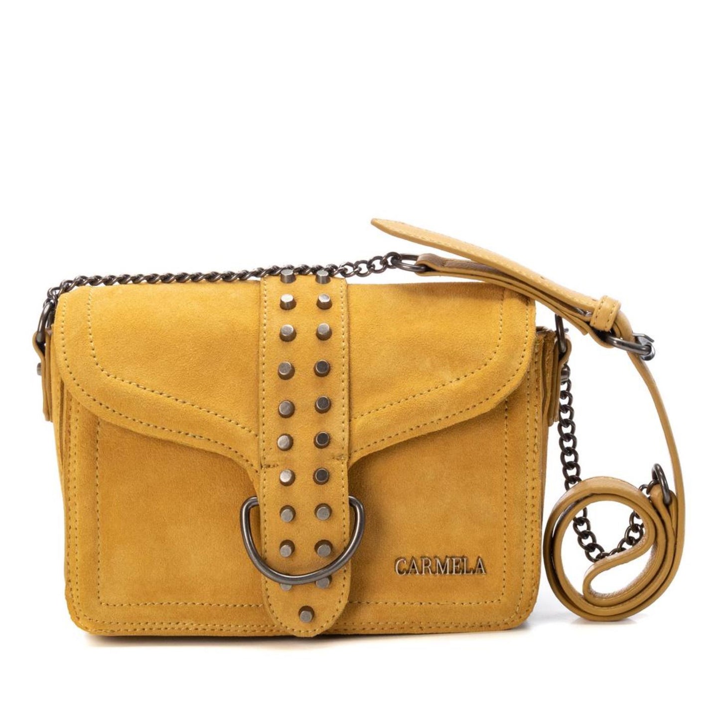 Carmela Yellow Suede Bag - 86680