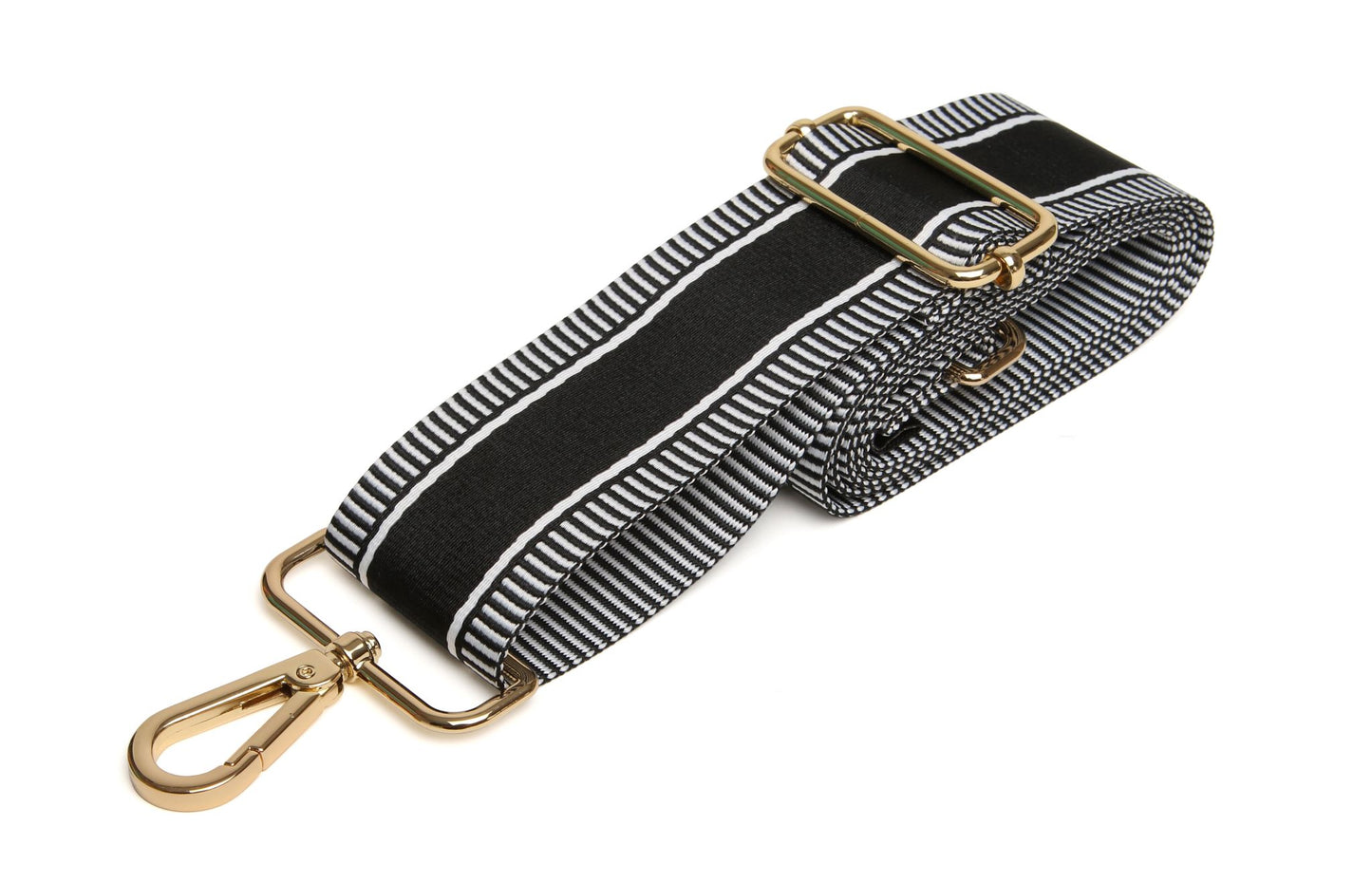 Alice Wheeler Black Stripe Cross Body Strap - AW6085