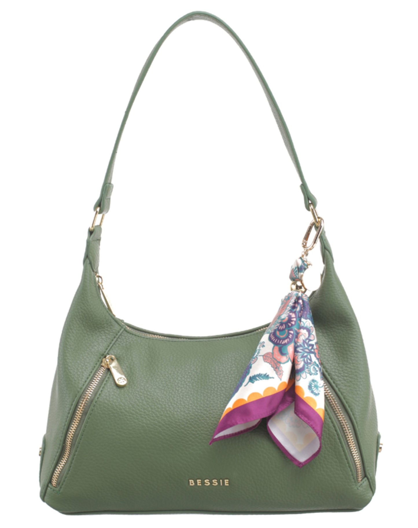 Bessie London Green Shoulder Bag