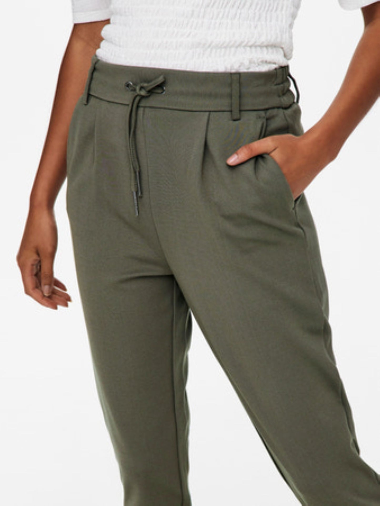 ONLY Trousers in Bungee Cord (Olive)