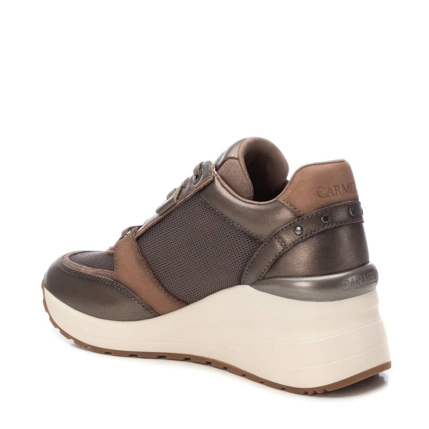 Carmela Brown/Metallic Leather Shoe/Trainer - 161844