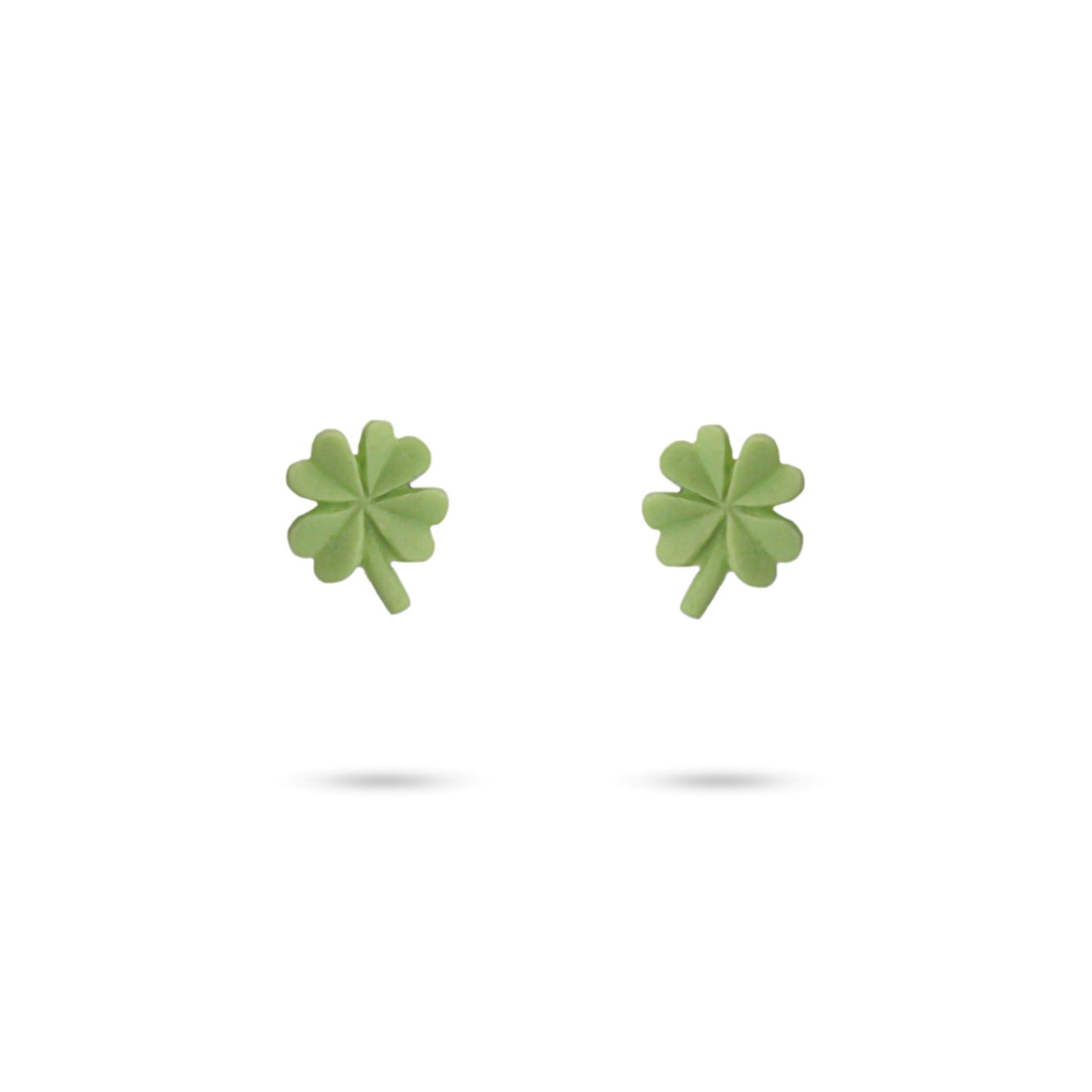 Anartxy Four Leaf Clover Earrings Green - CPE111