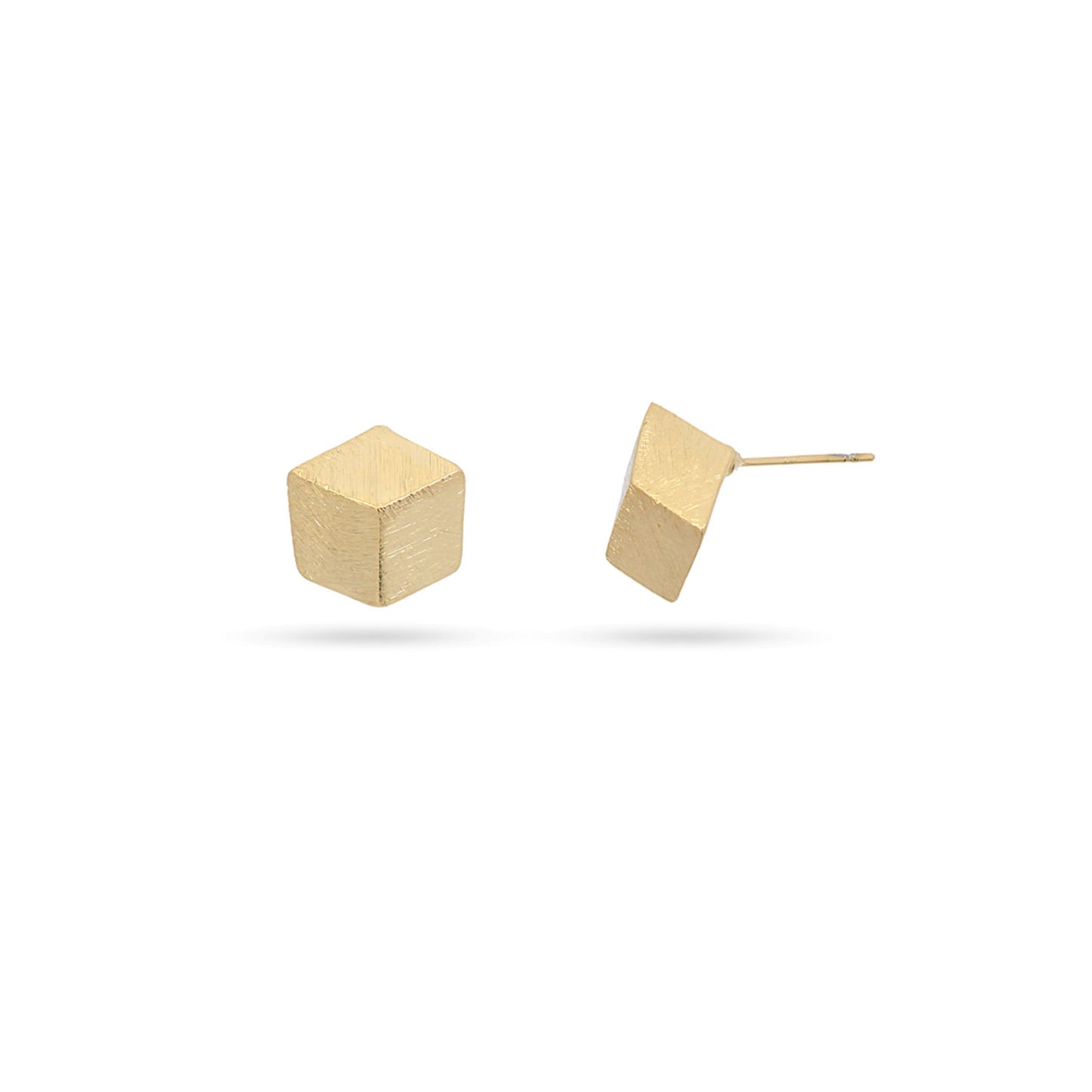 Anartxy Gold Cube Style Earring - CPE882