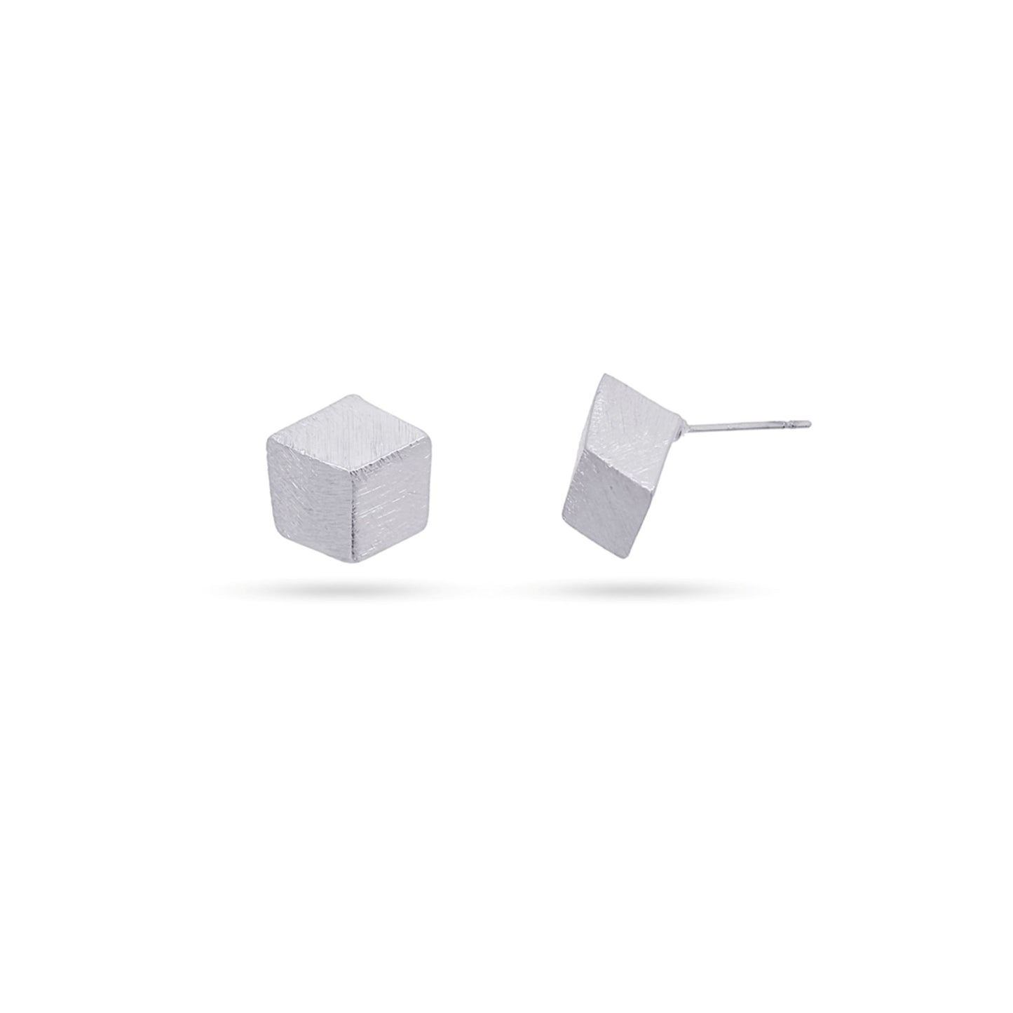 Anartxy Silver Cube Style Earring - CPE882