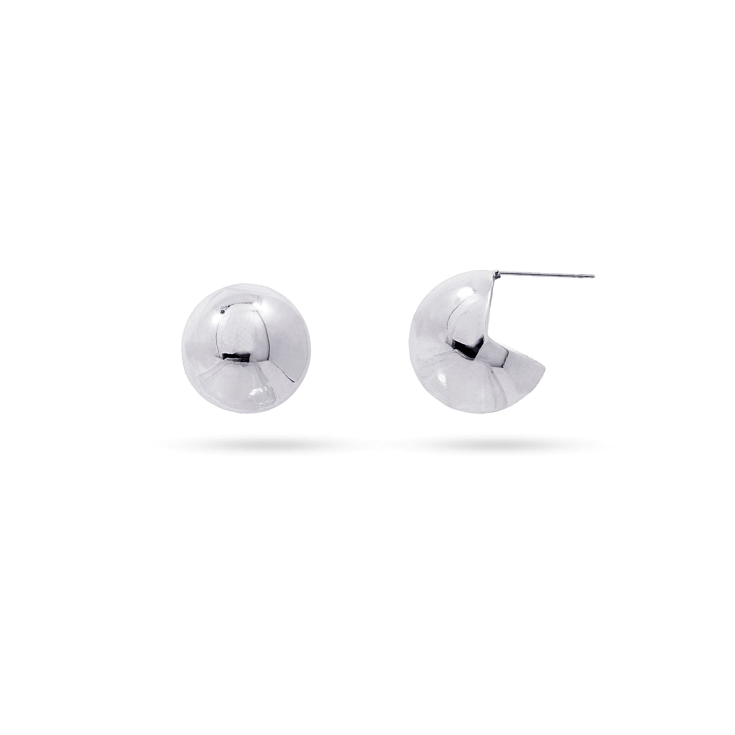 Anartxy Silver Dome Earrings - CPE907