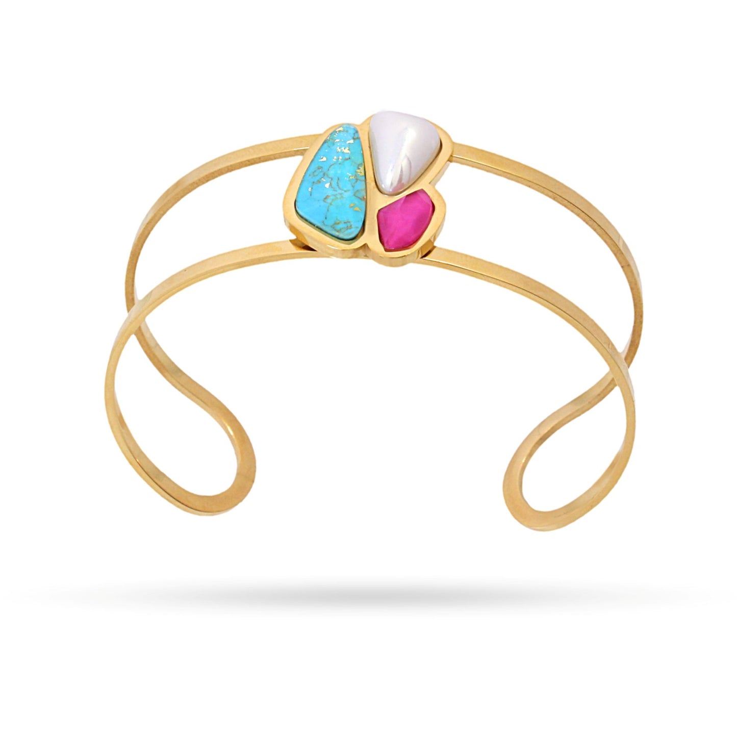 Anartxy Gold Aqua Current Bracelet - CPU155