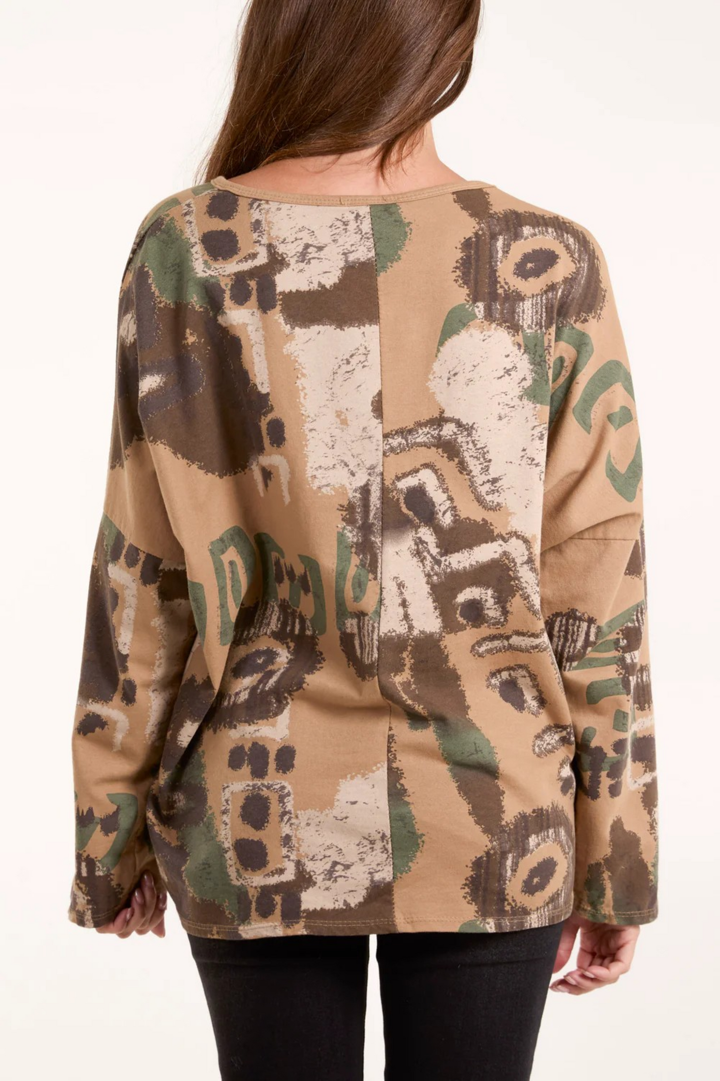 Camel Abstract Top