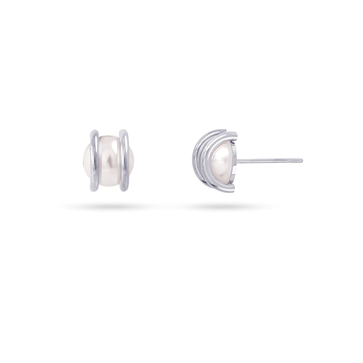 Anartxy Silver Orbit Core Earrings - DPE116