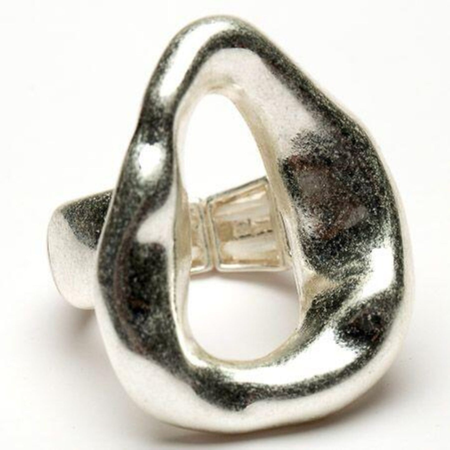 Eliza Gracious Silver Open Mis-Shape Ring - ER0194