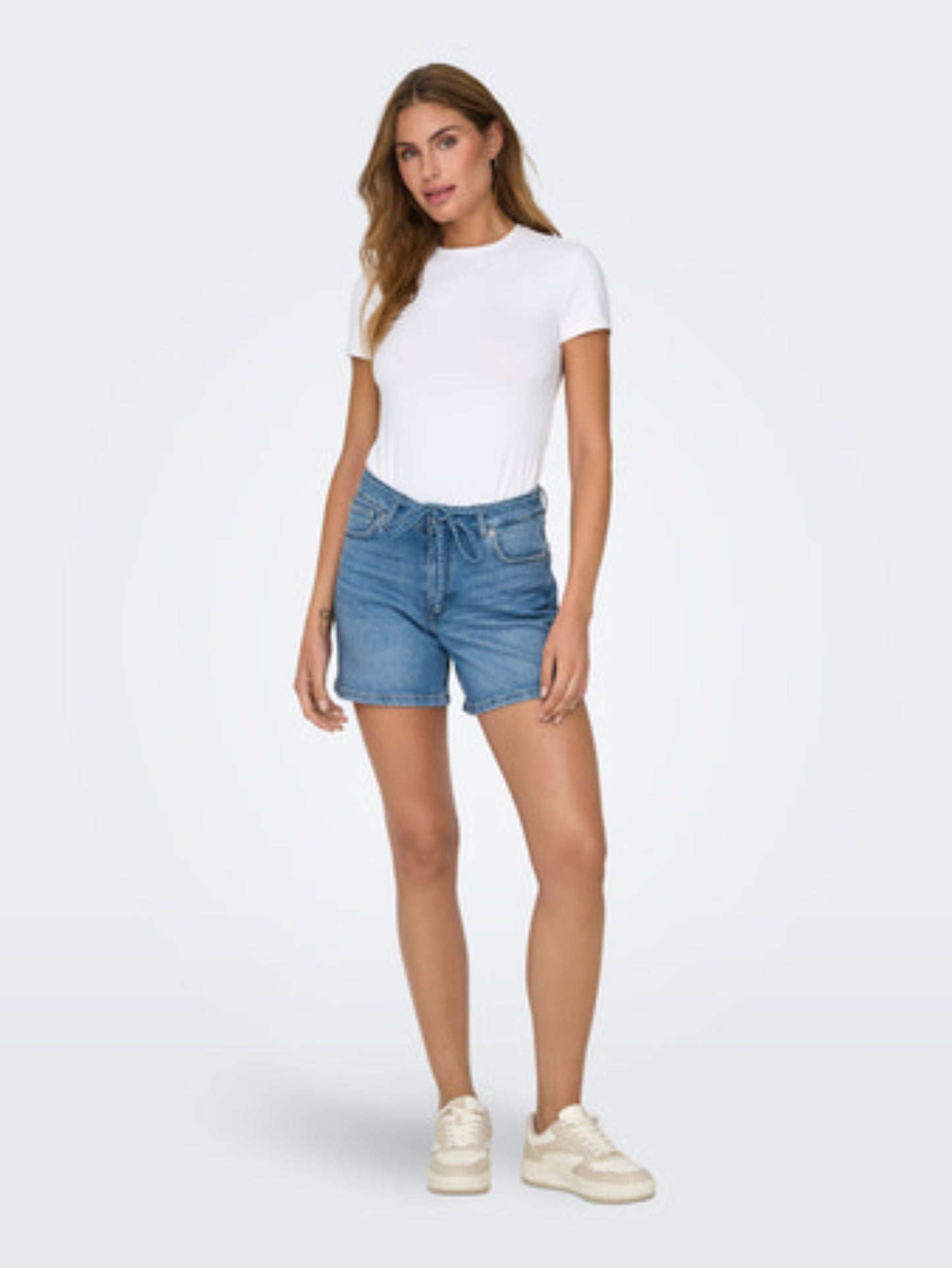 ONLY Belted Denim Shorts