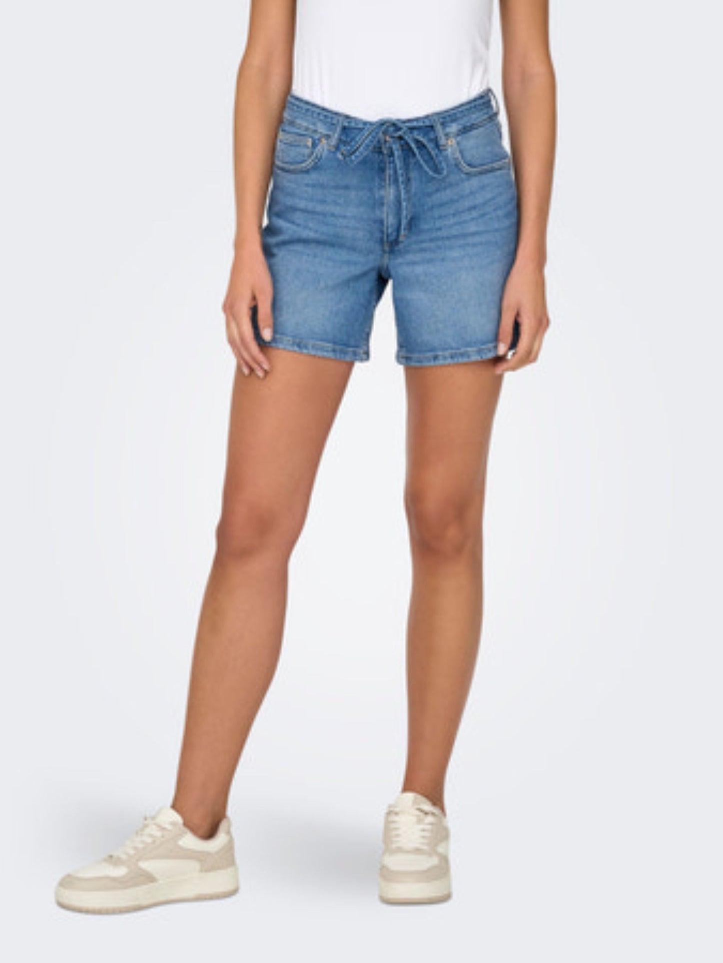 ONLY Belted Denim Shorts
