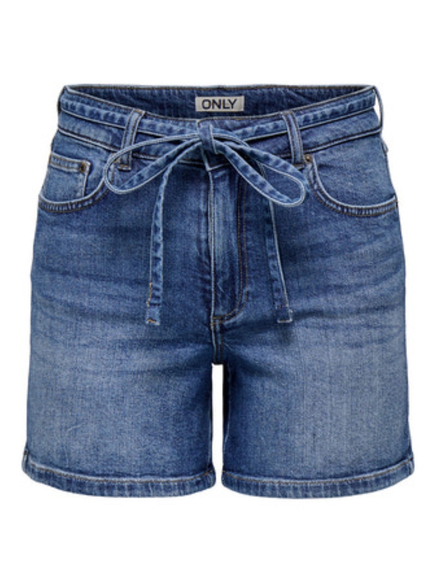 ONLY Belted Denim Shorts