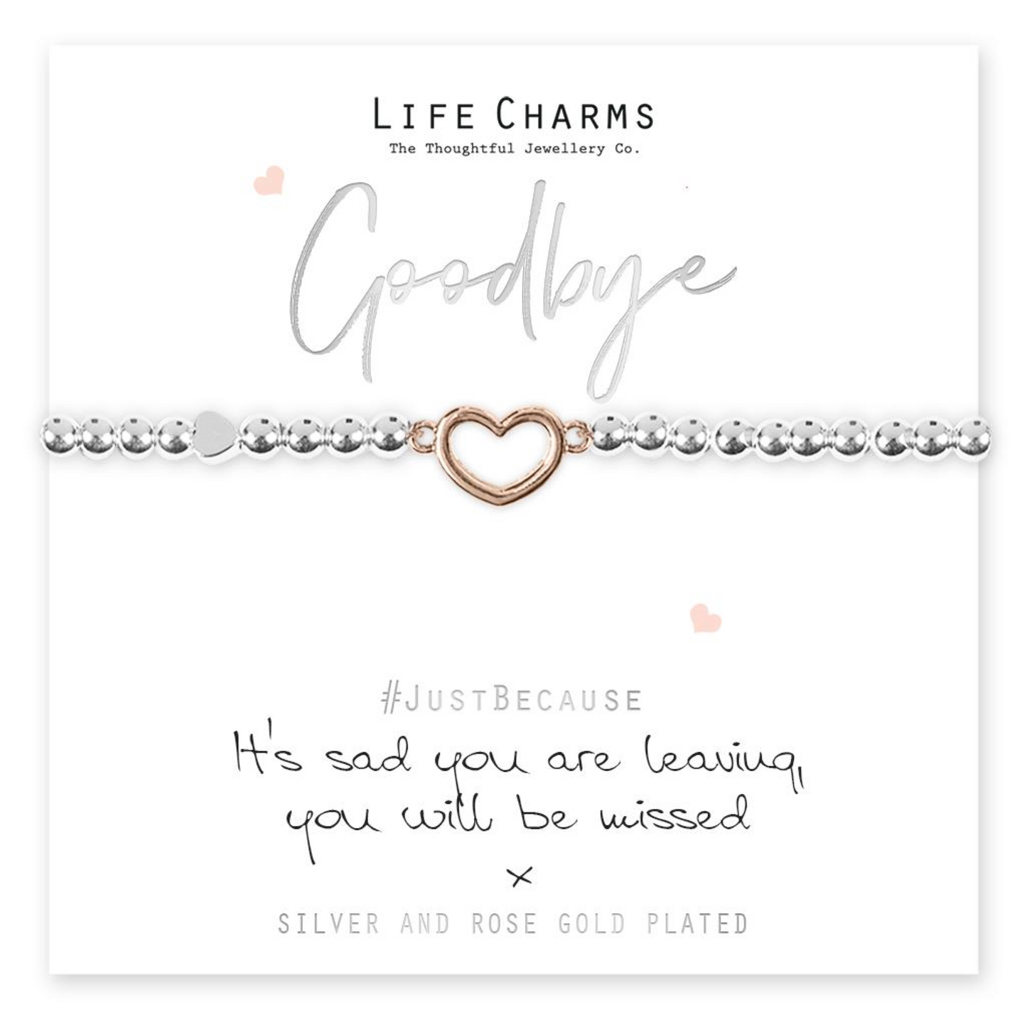 Life Charms Goodbye Bracelet