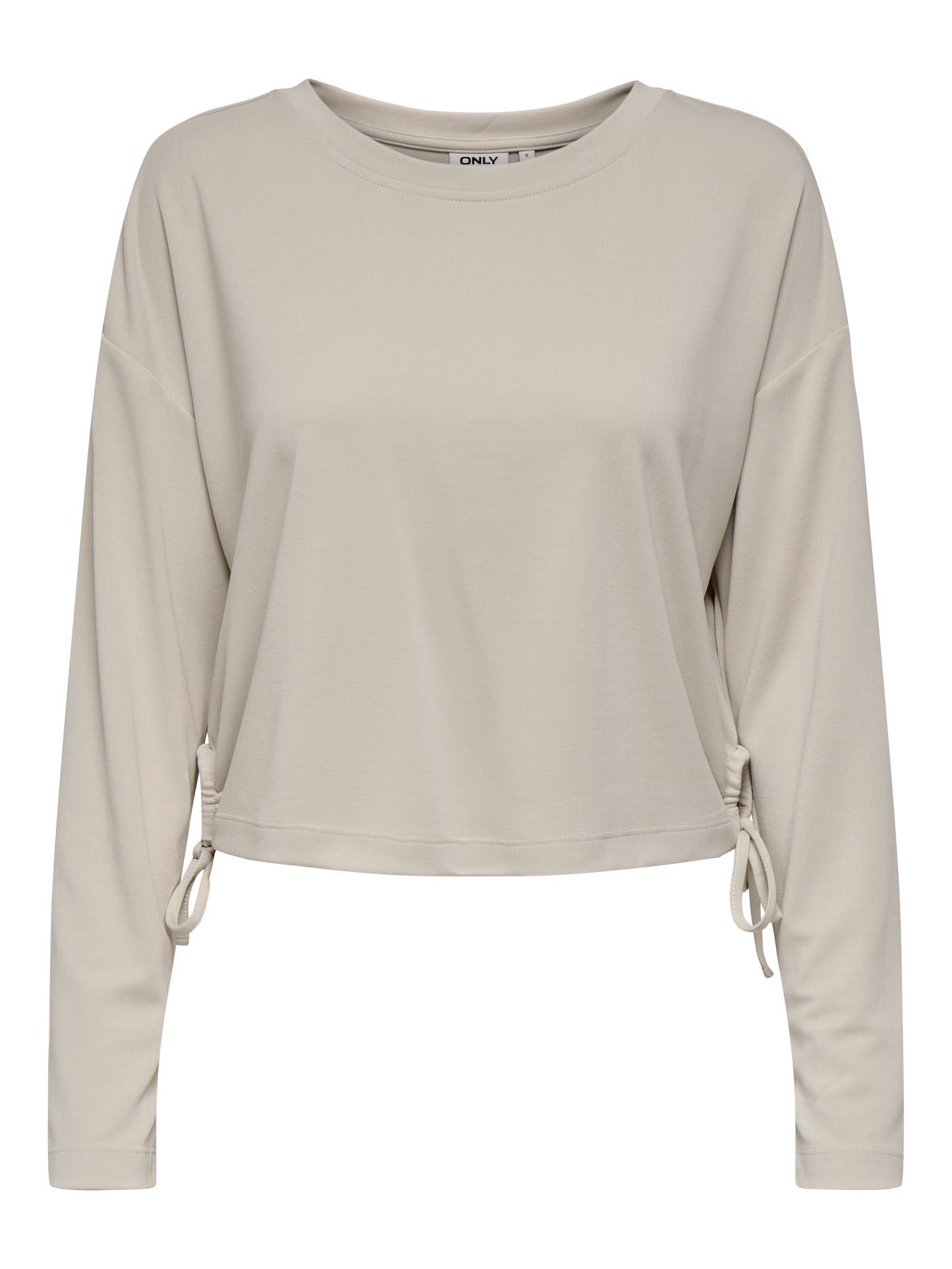 ONLY Light Weight Long Sleeve Top in Stone
