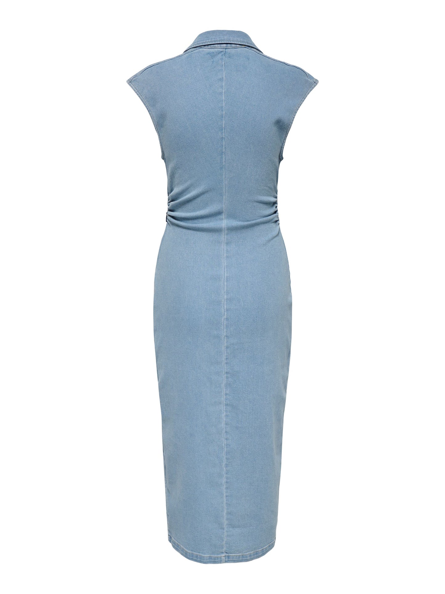 ONLY Cap Sleeve Denim Midi Dress