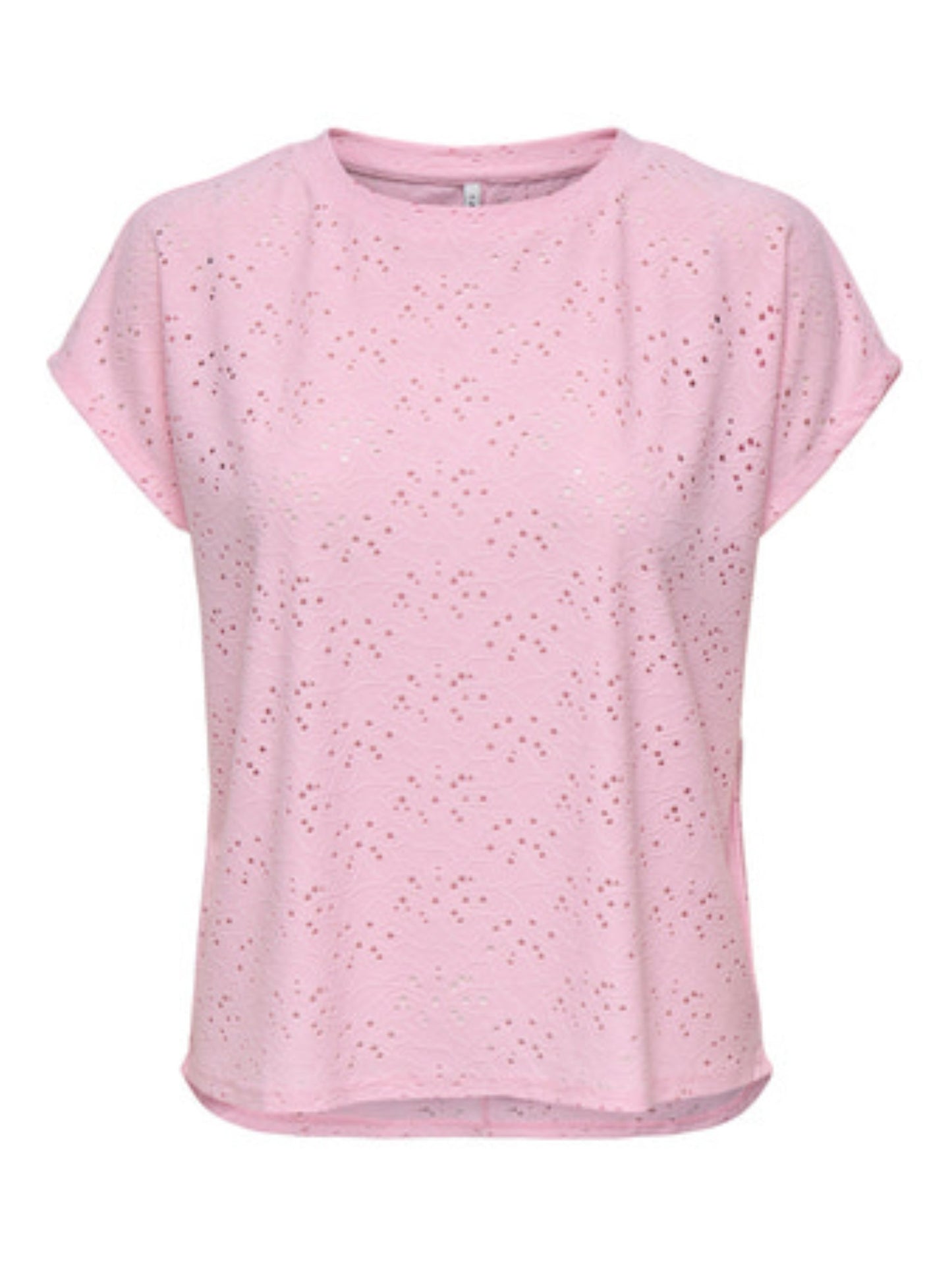 ONLY Pink Lace Detail T-Shirt