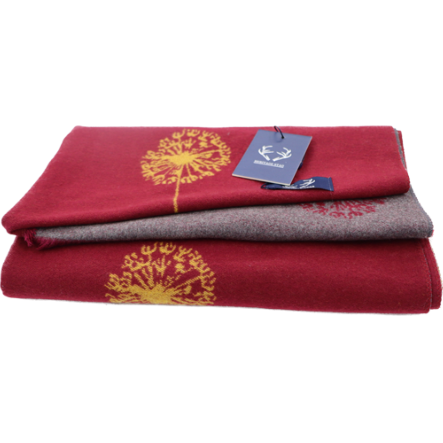 Burgundy Supersoft Allium Scarf with Short Fringe