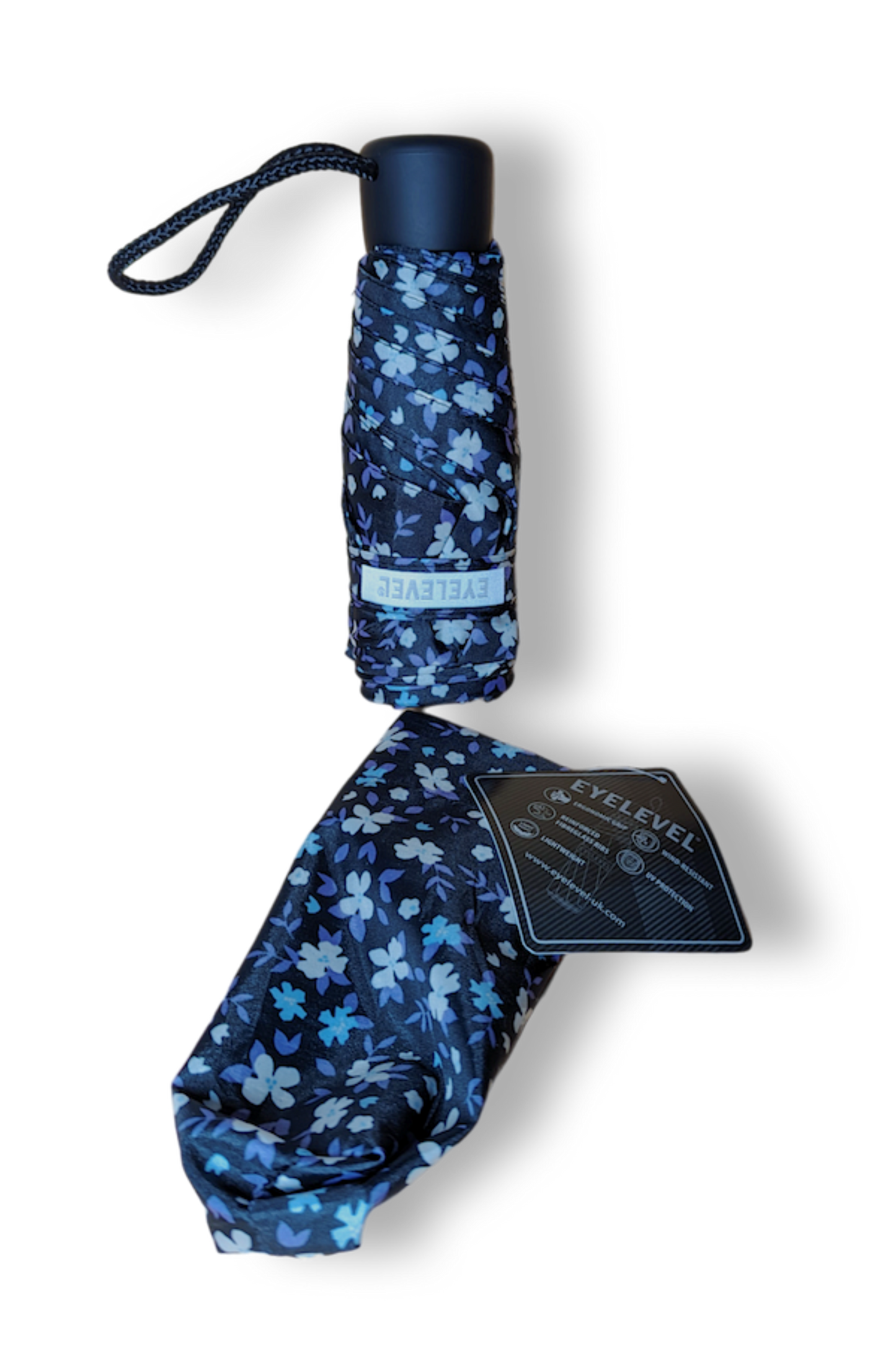 Super Mini Umbrella - Black Flower