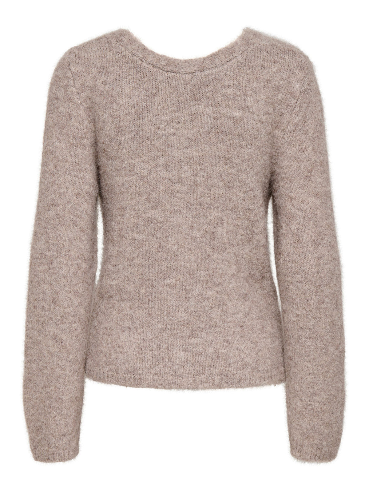 ONLY V Neck Reversible Knit in Beige