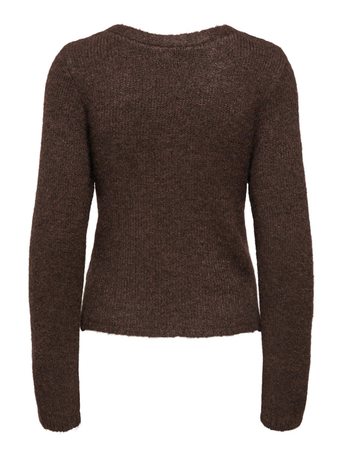 ONLY V Neck Reversible Knit in Brown