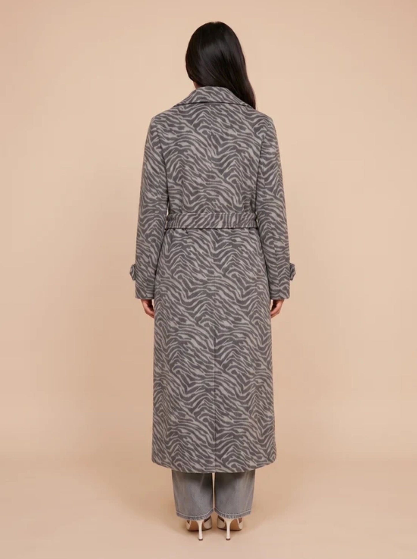 Longline Zebra Formal Coat