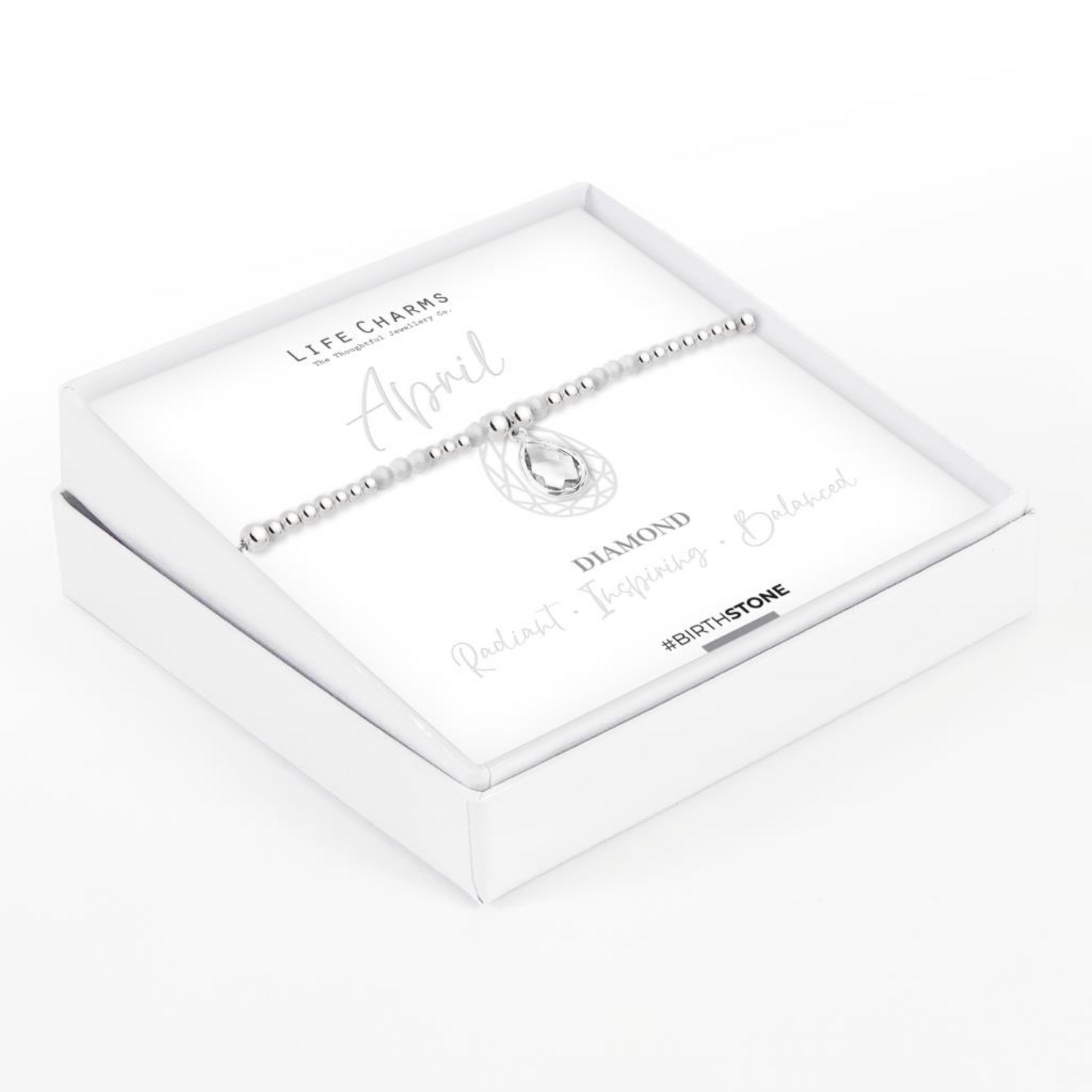 Life Charms April Bracelet