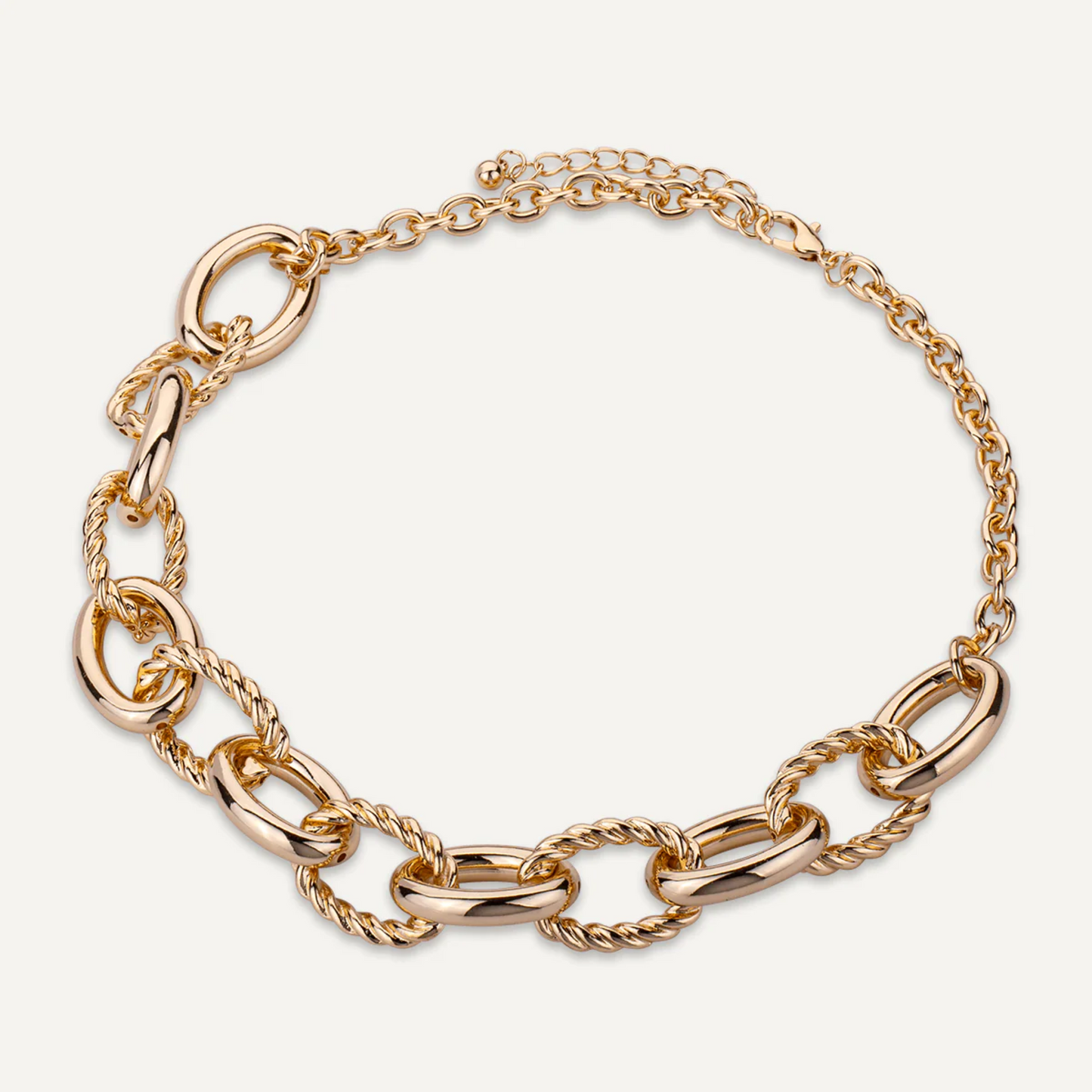 Gold Chunky Rope Necklace - DN2497K