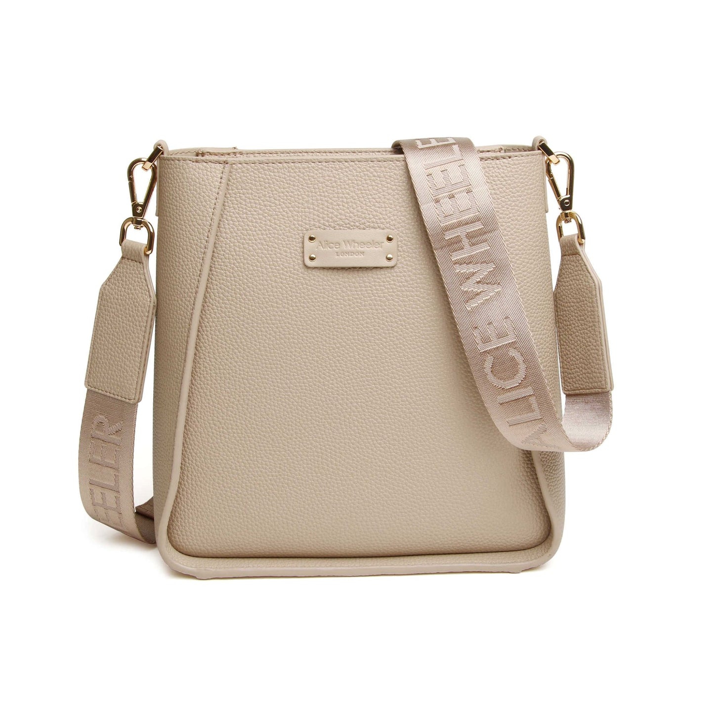 Alice Wheeler Kensington Cross Body Bag in Stone - AW6202