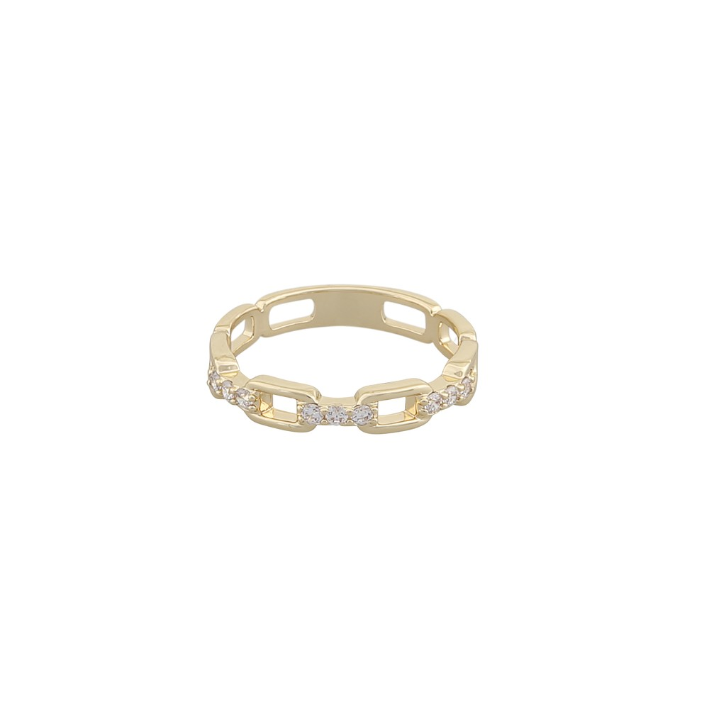 Sno of Sweden Gold Vegas Rome Ring - 1278-9011