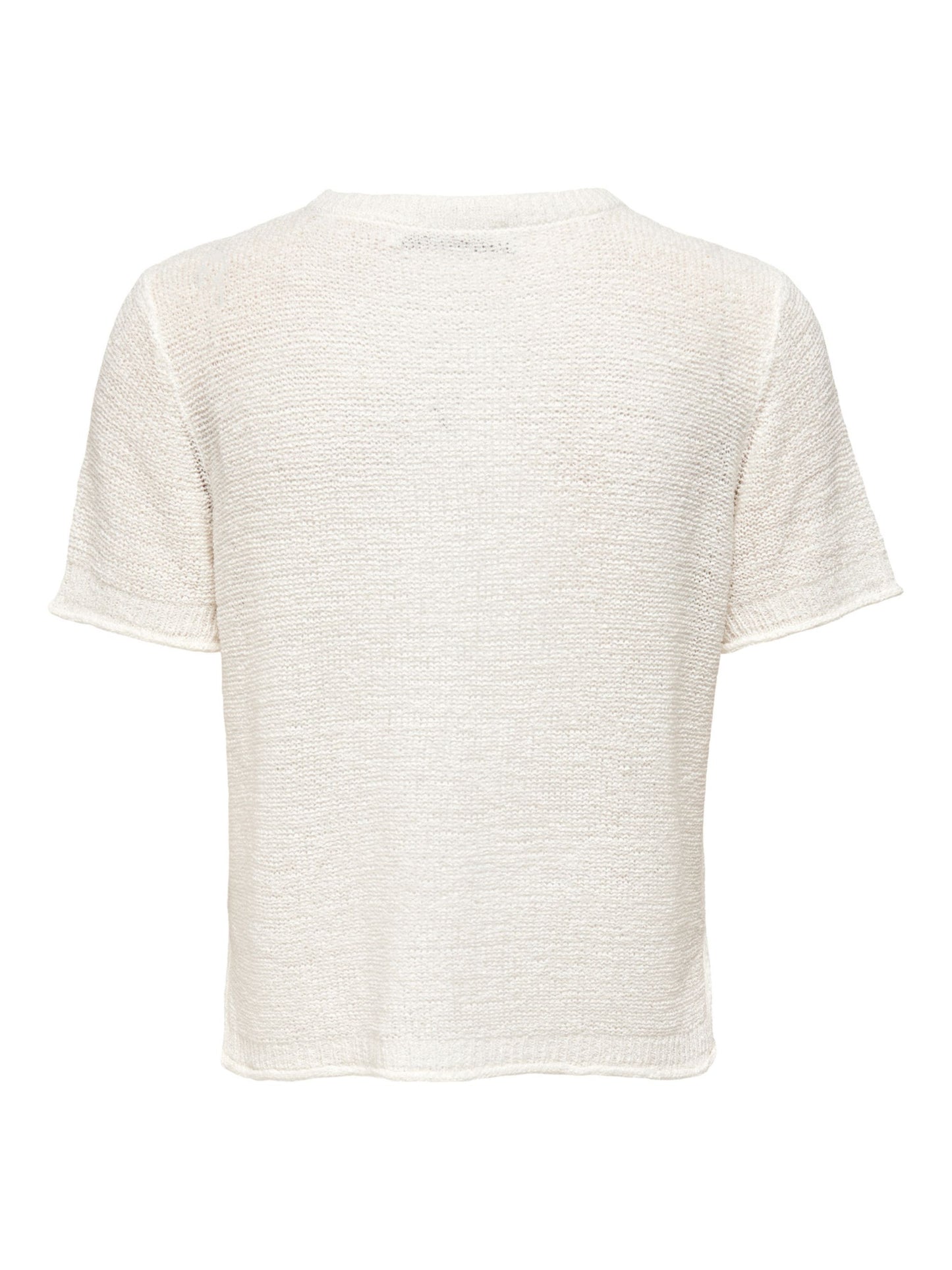 ONLY Light Flat Knit Top in White