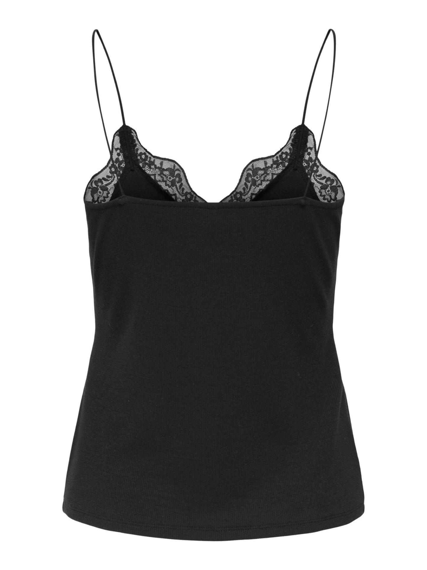 ONLY Black Mixed Lace Top