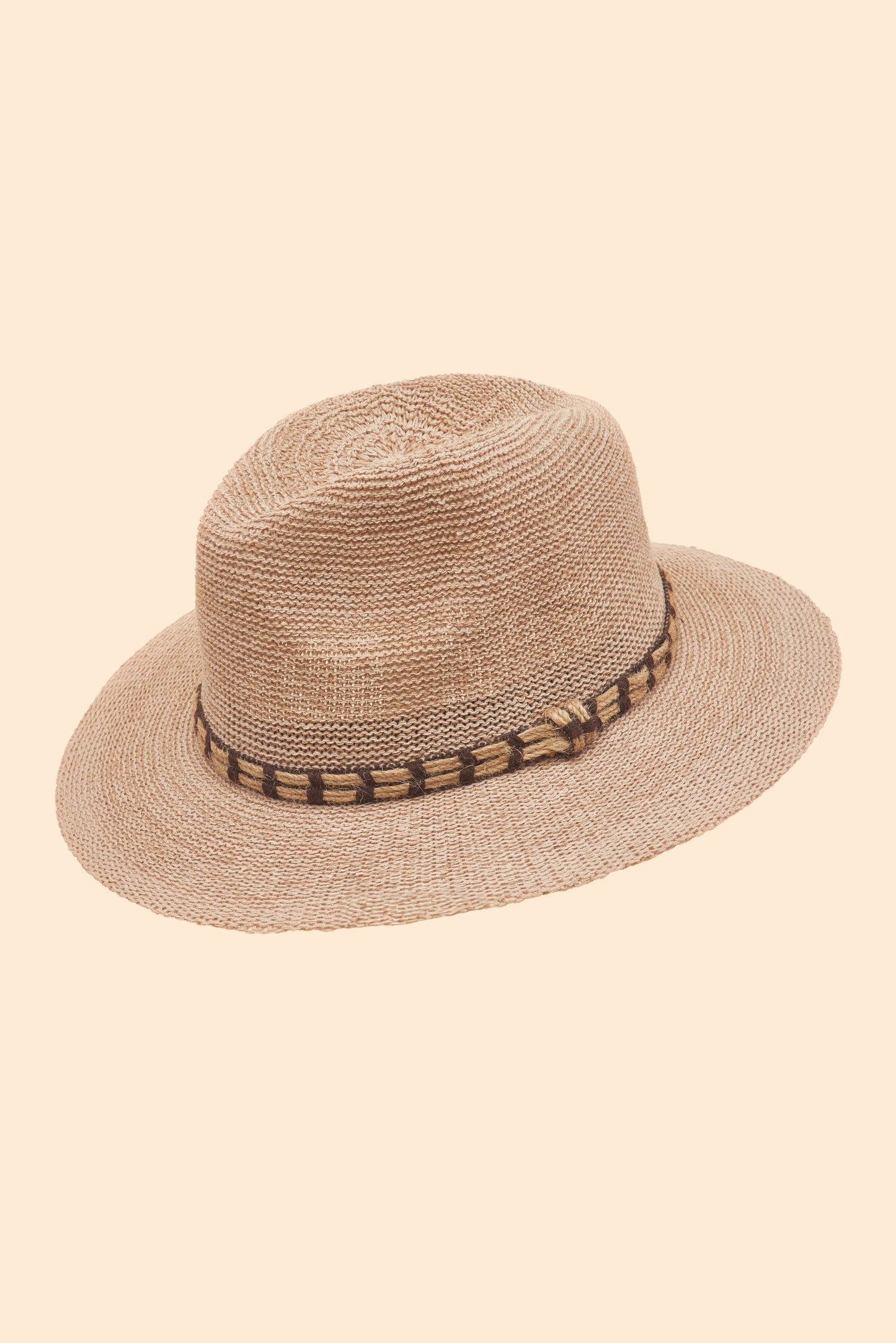 POWDER Natalie Beige Hat with Rope Band- NAT39