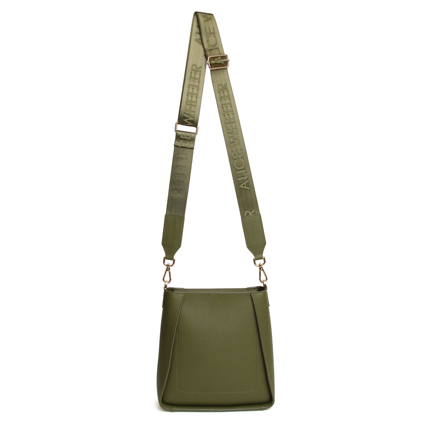 Alice Wheeler Kensington Cross Body Bag in Olive - AW6198