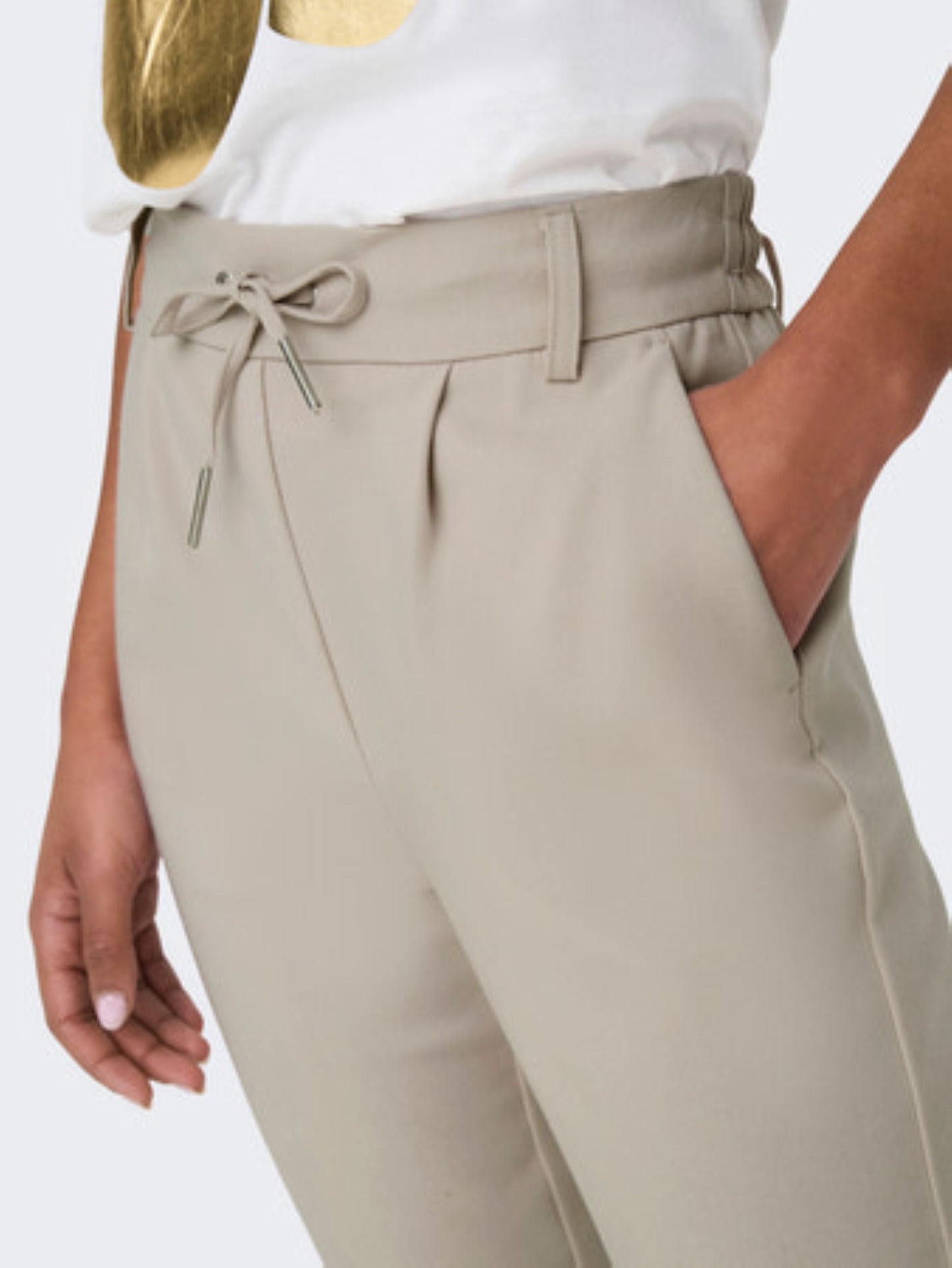 ONLY Trousers in Pumice Stone