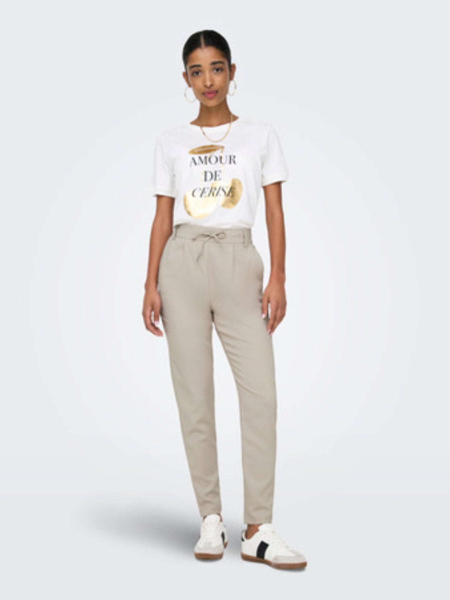 ONLY Trousers in Pumice Stone