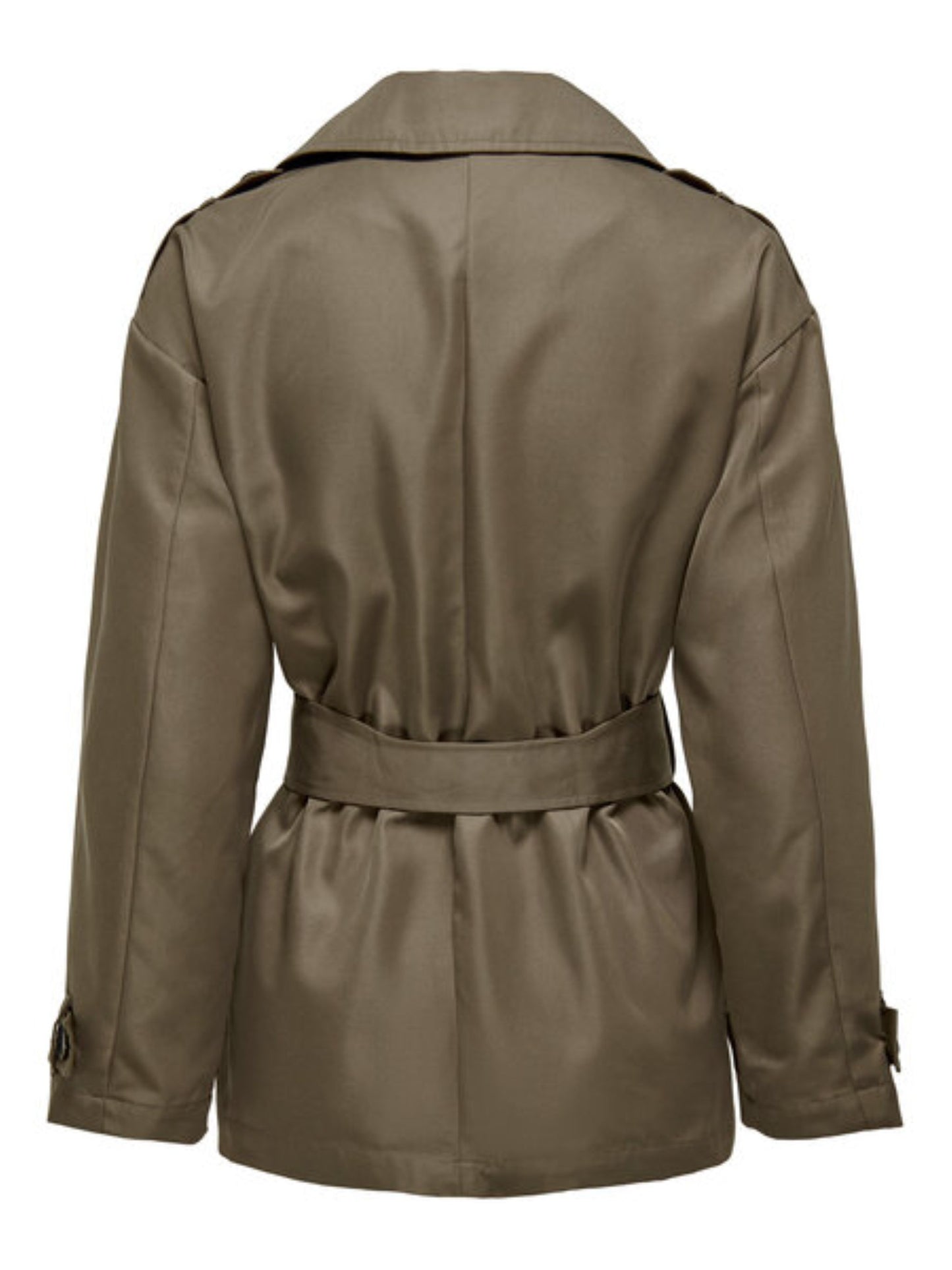 ONLY Short Trenchcoat in Walnut