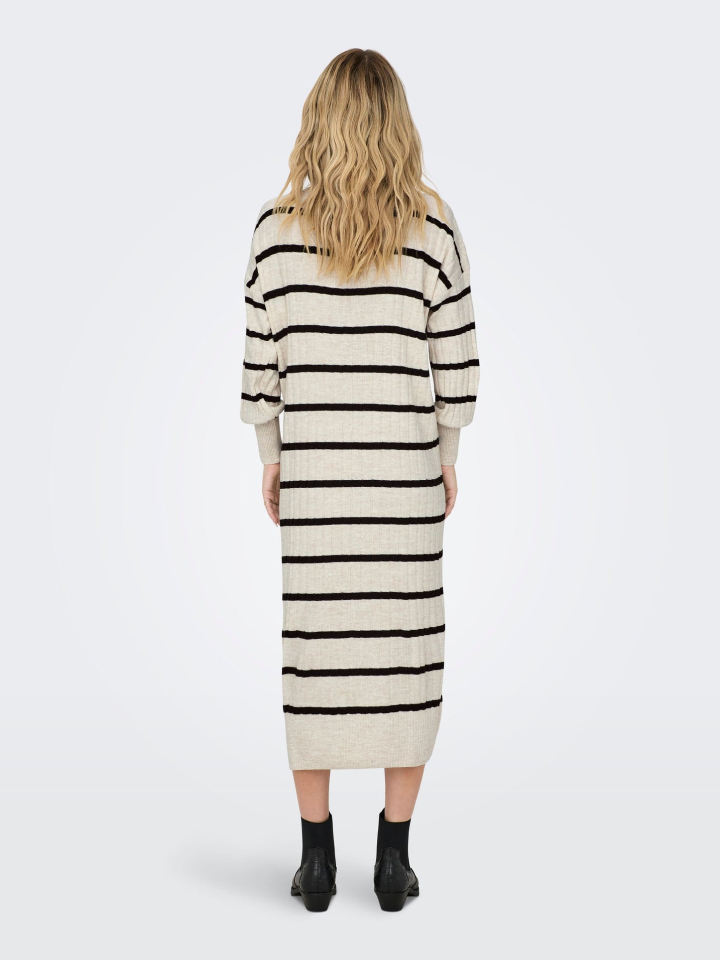 ONLY Knitted Striped Midi Dress