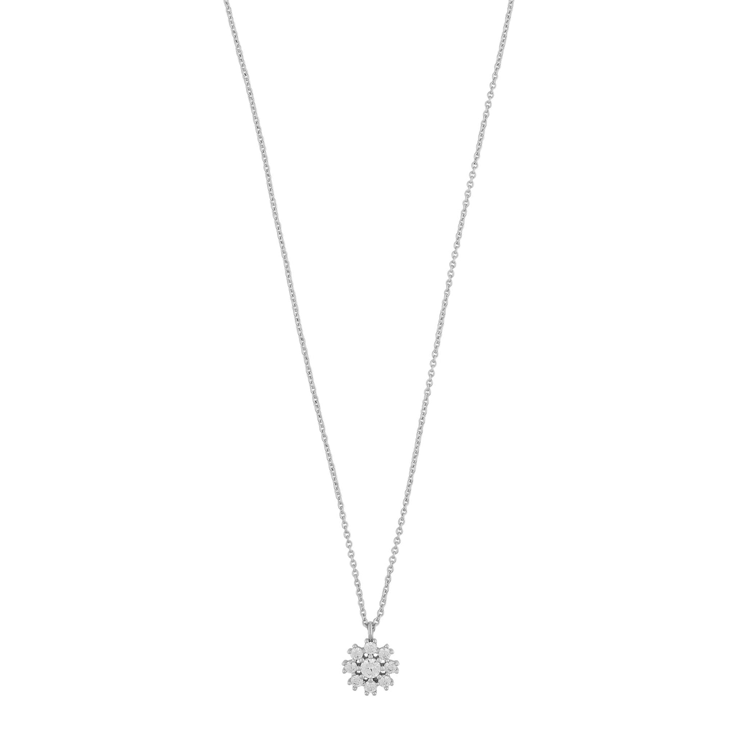 Sno Of Sweden Silver Trinnie Small Pendant Necklace 1335 - 0342
