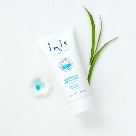 Revitalize Your Skin Daily with Inis Revitalising Body Lotion.