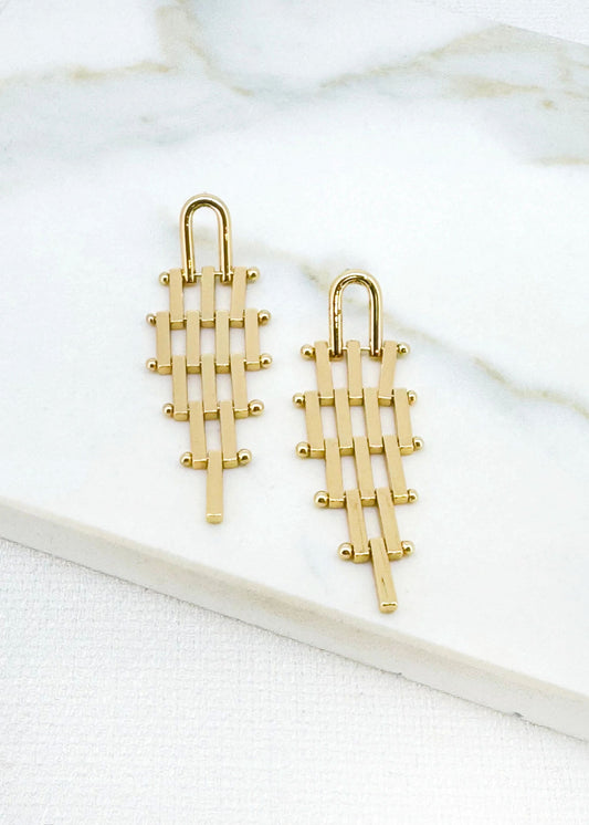Envy Gold Long Link Earring