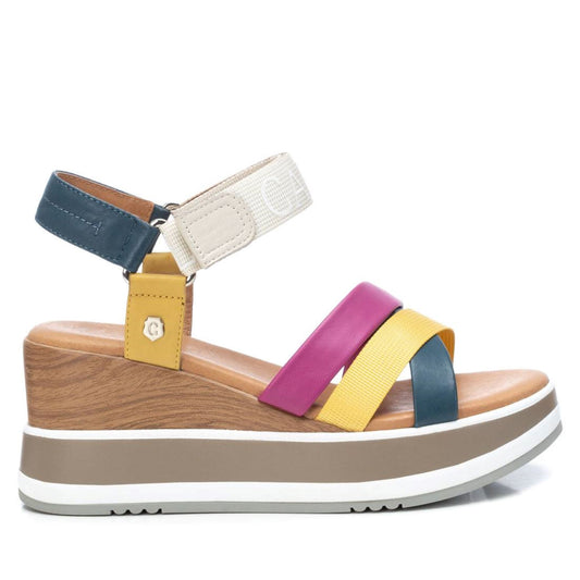 Carmela Multi-Colour Wedge Sandal - 68471