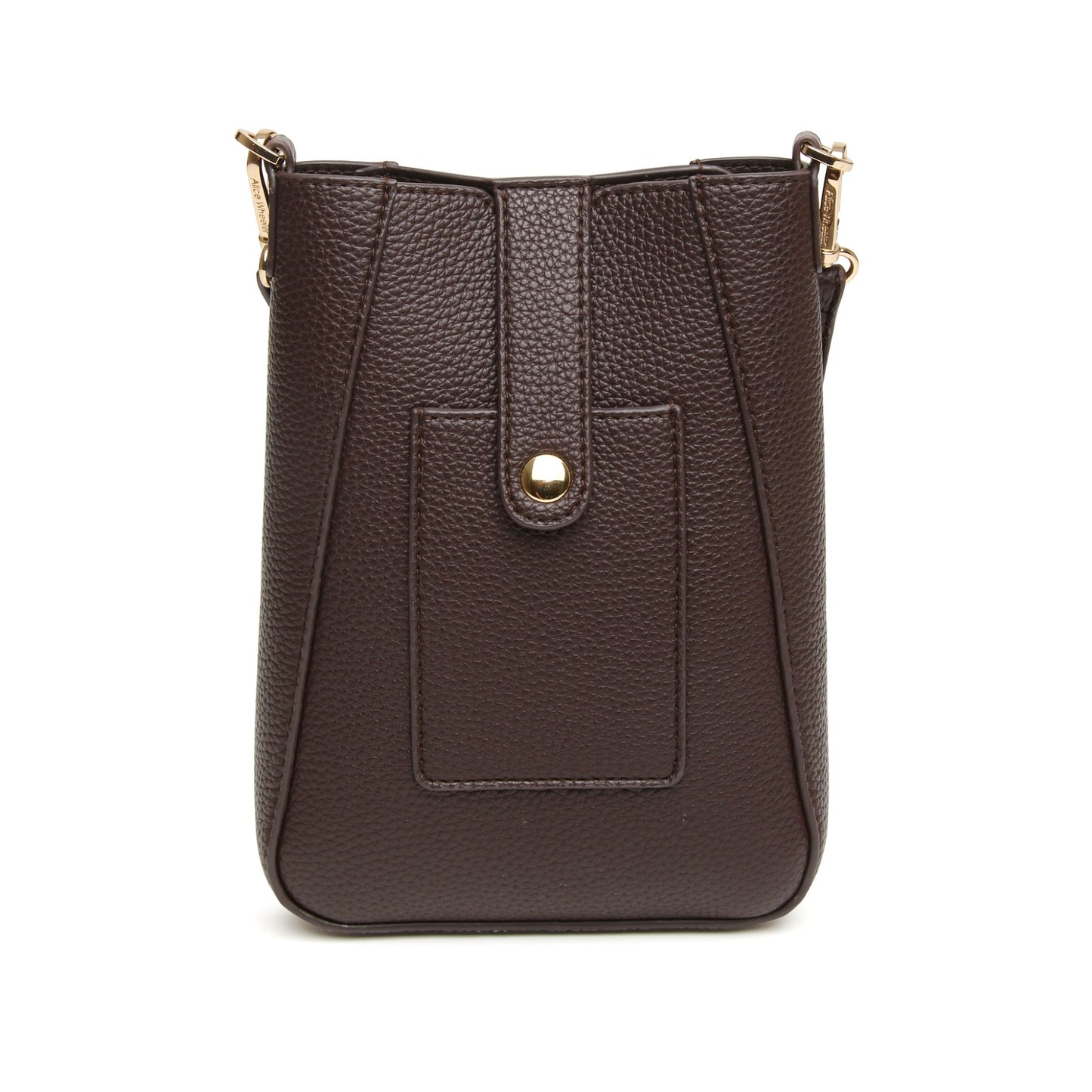 Alice Wheeler Kensington Phone Cross Body Bag in Chocolate - AW6199